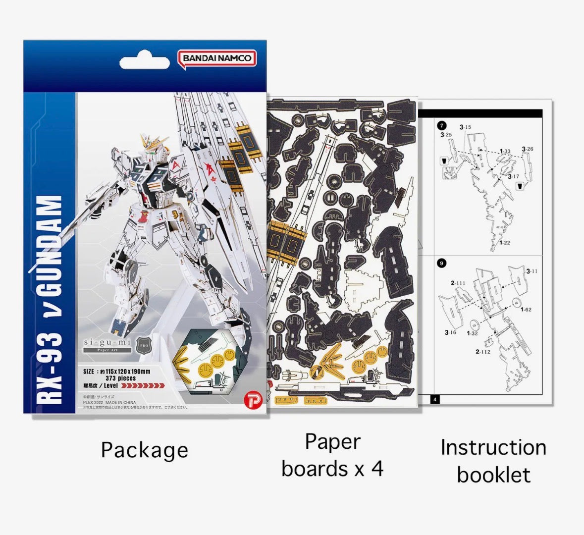 Gundam Rx-93 Vgundam 3 D Puzzle Kit