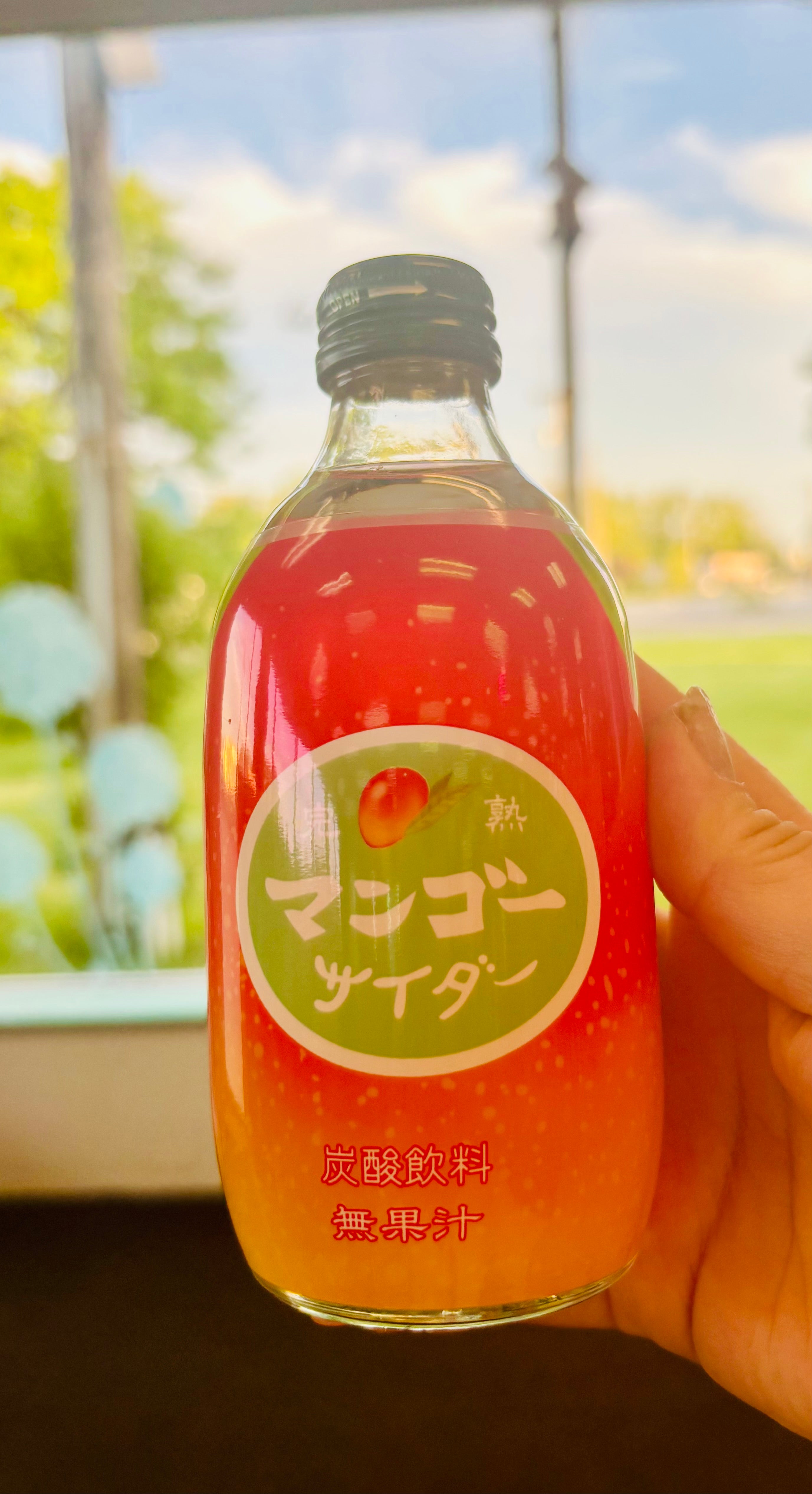 Japanese Mango Cider Sparkling Drink Bottle