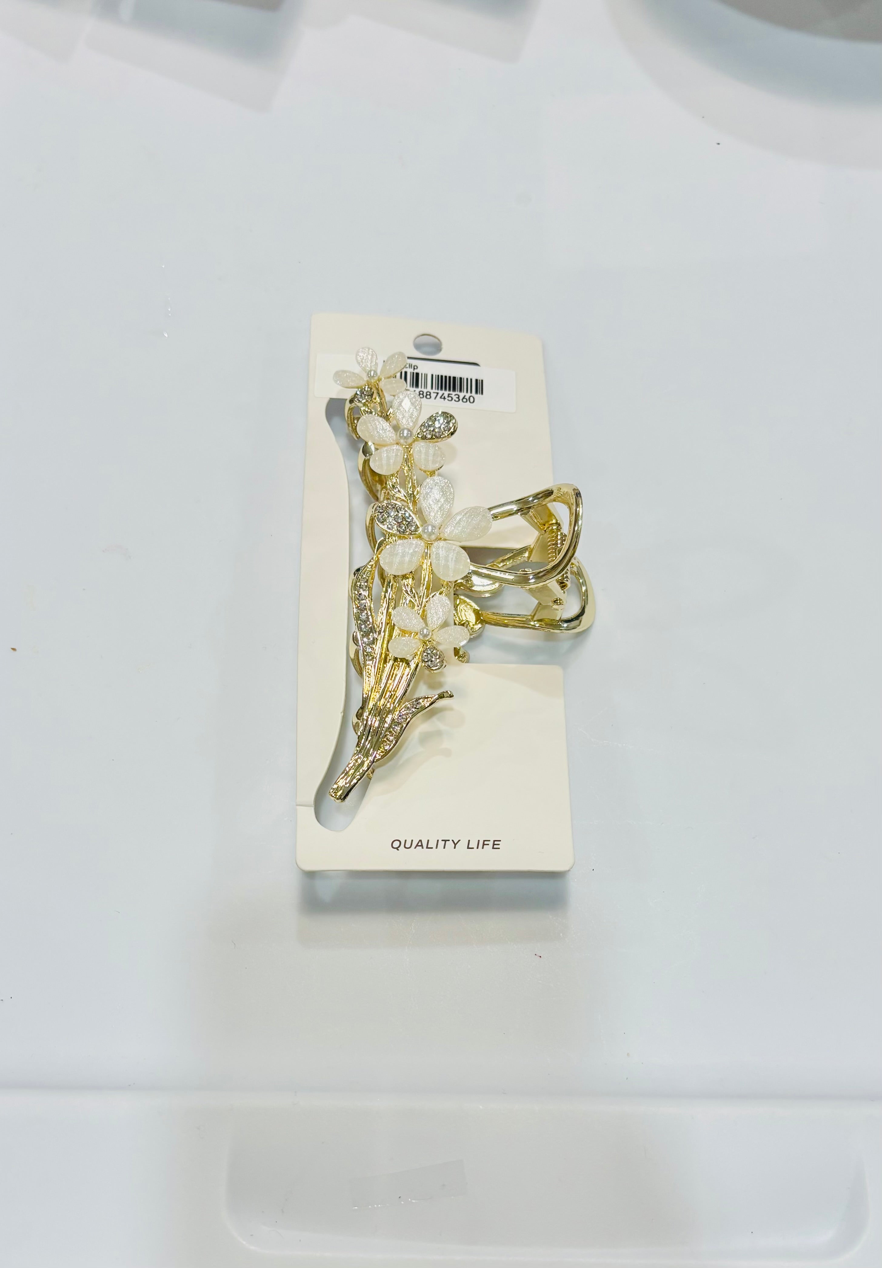 Wave Hair Claw Clip – Stylish Glitter Hair Clip for Women