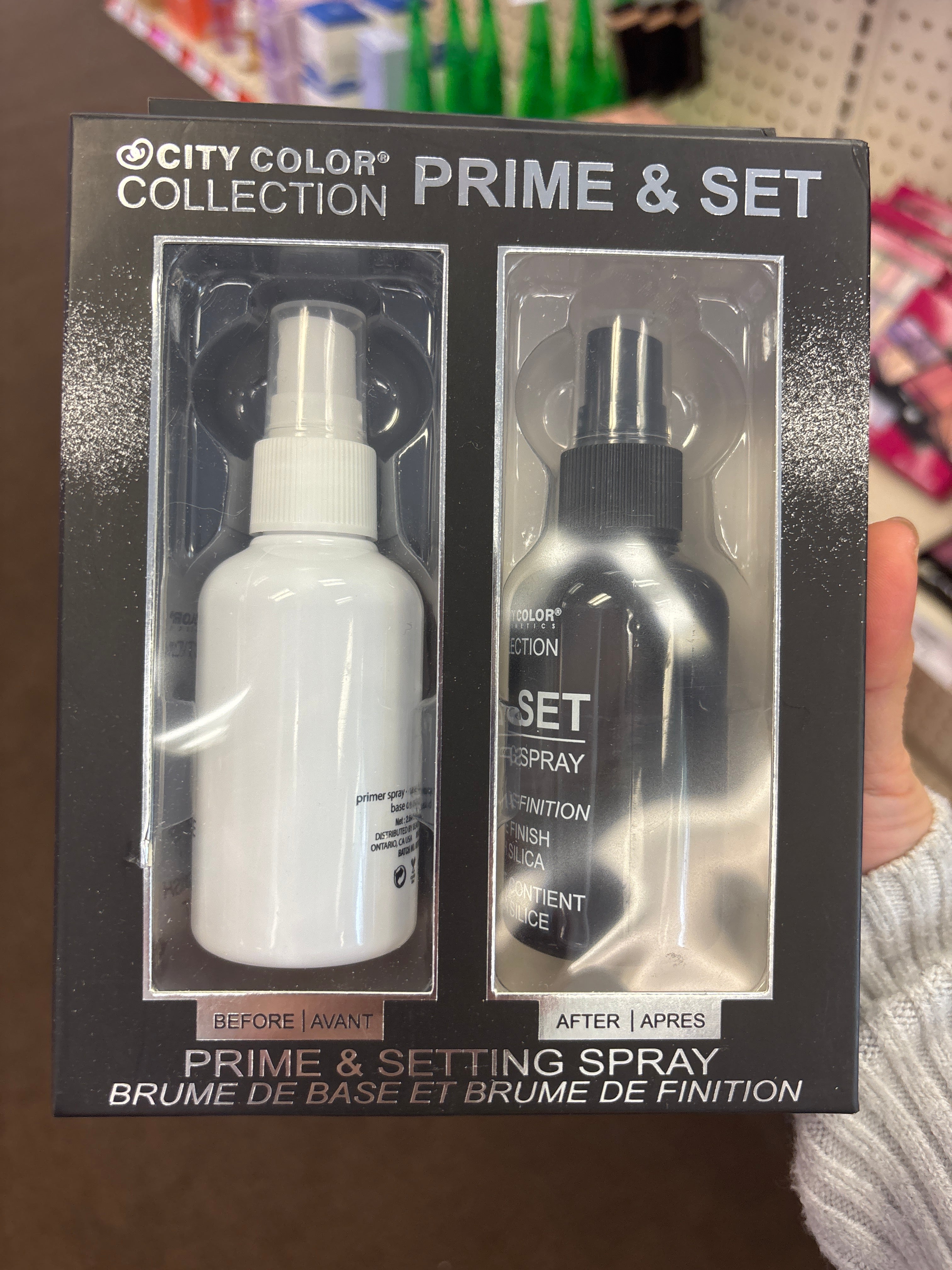 City Color Prime & Set Spray Duo – Makeup Primer & Setting Spray Set (Long Lasting Finish)