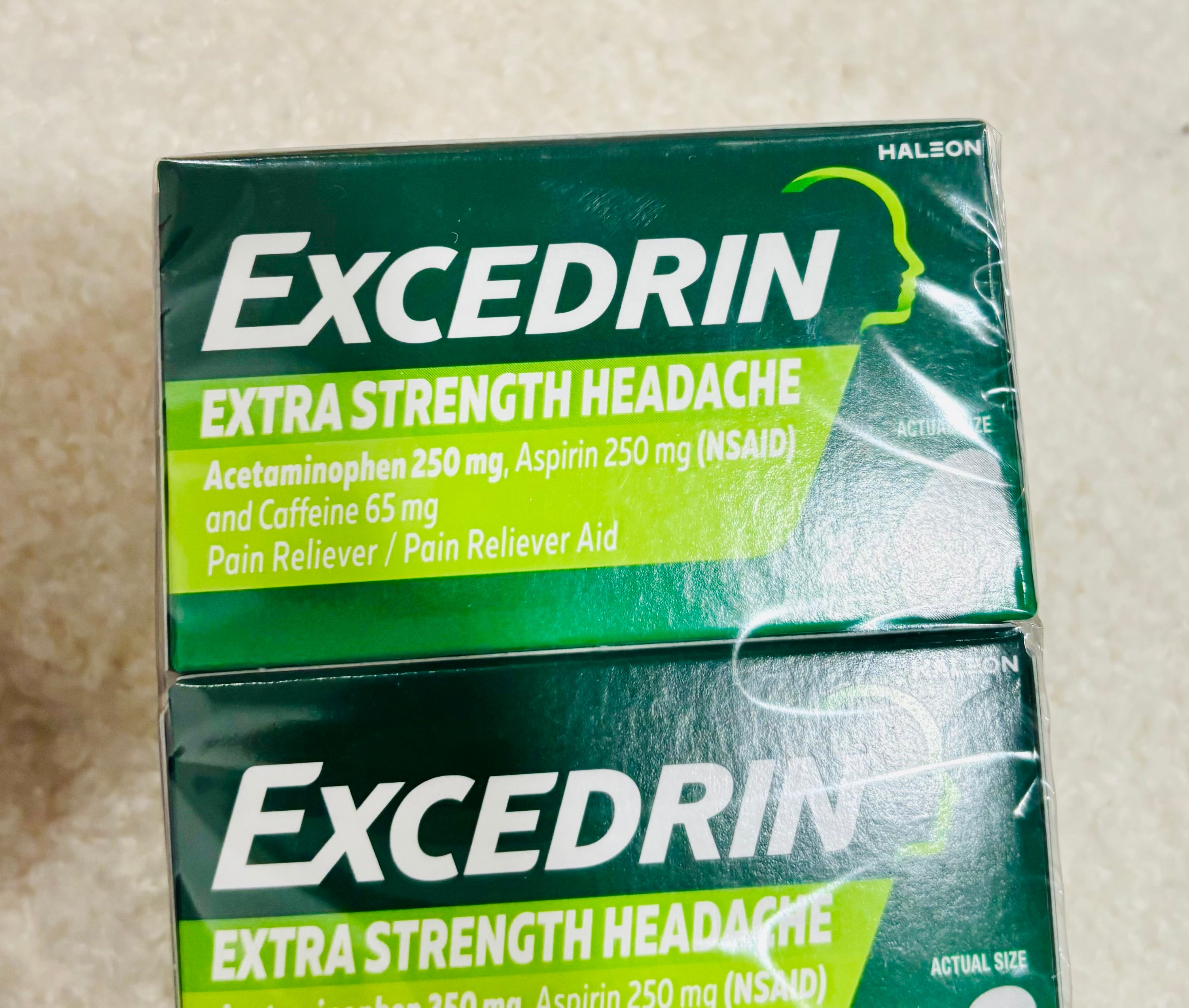 Excedrin Extra Strength Headache Relief – Fast-Acting Pain Reliever with Caffeine (Acetaminophen + Aspirin + Caffeine)