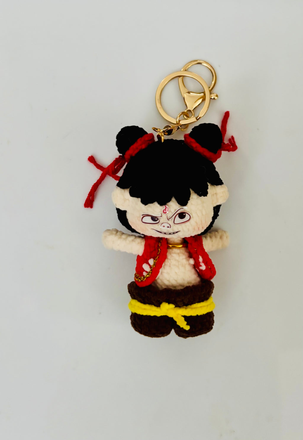 Handmade Plush Keychain Cute Crochet Keychain Kawaii Bag Charm Soft Toy Keychain Gift