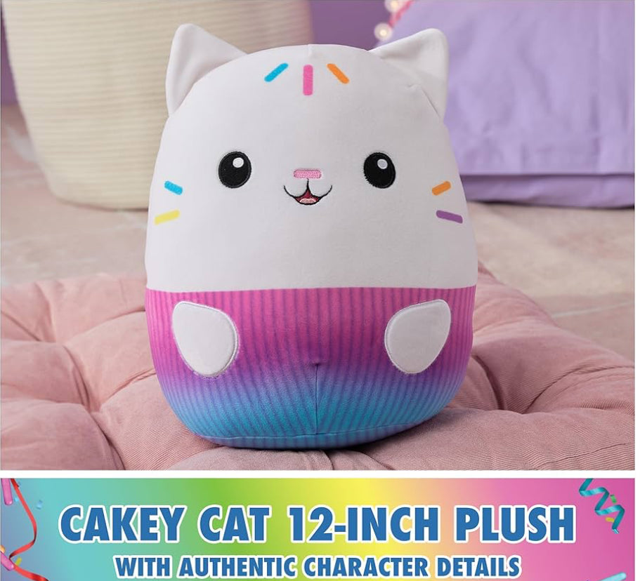 Cakey Cat Squishy Plush Toy, Cat Stuffed Animal