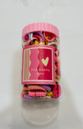 Colorful Elastic Hair Ties Set – Soft Mini Hair Bands in Storage Jar