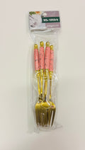 Stainless Steel Dessert Fork Set – Elegant Fruit Forks (6Pack)