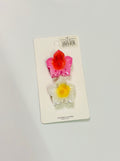 Flower Hair Claw Clip Set – Cute Acrylic Floral Hair Clips for Women & Girls (2 Pack)