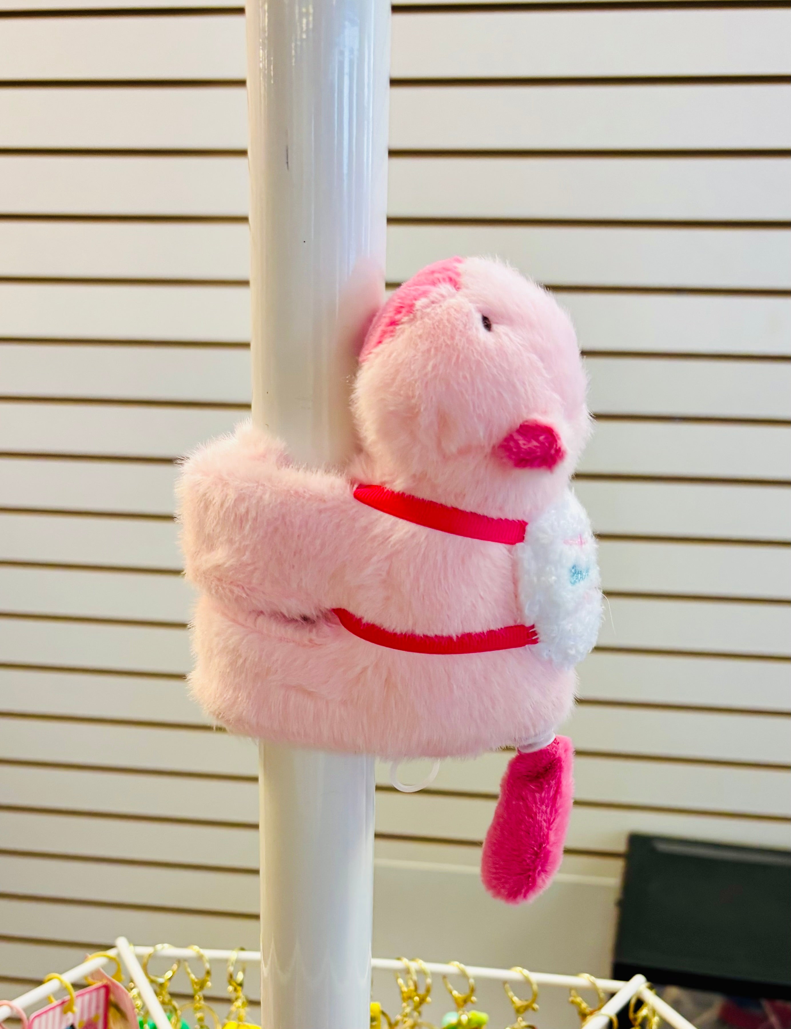 Interactive Hugging Plush Toy – Pull Tail Moving Cute Animal (Wrap Around Arm or Pole)