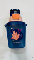 Cute Kids Water Bottle with Straw – Leakproof Flip Lid BPA-Free Reusable Cup