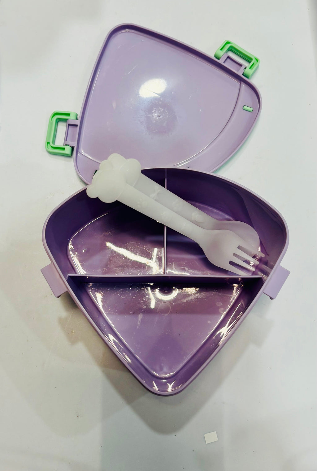 Kids Lunch Box with Spoon & Fork – Portable Divided Bento Box for School, Travel and Meal Prep