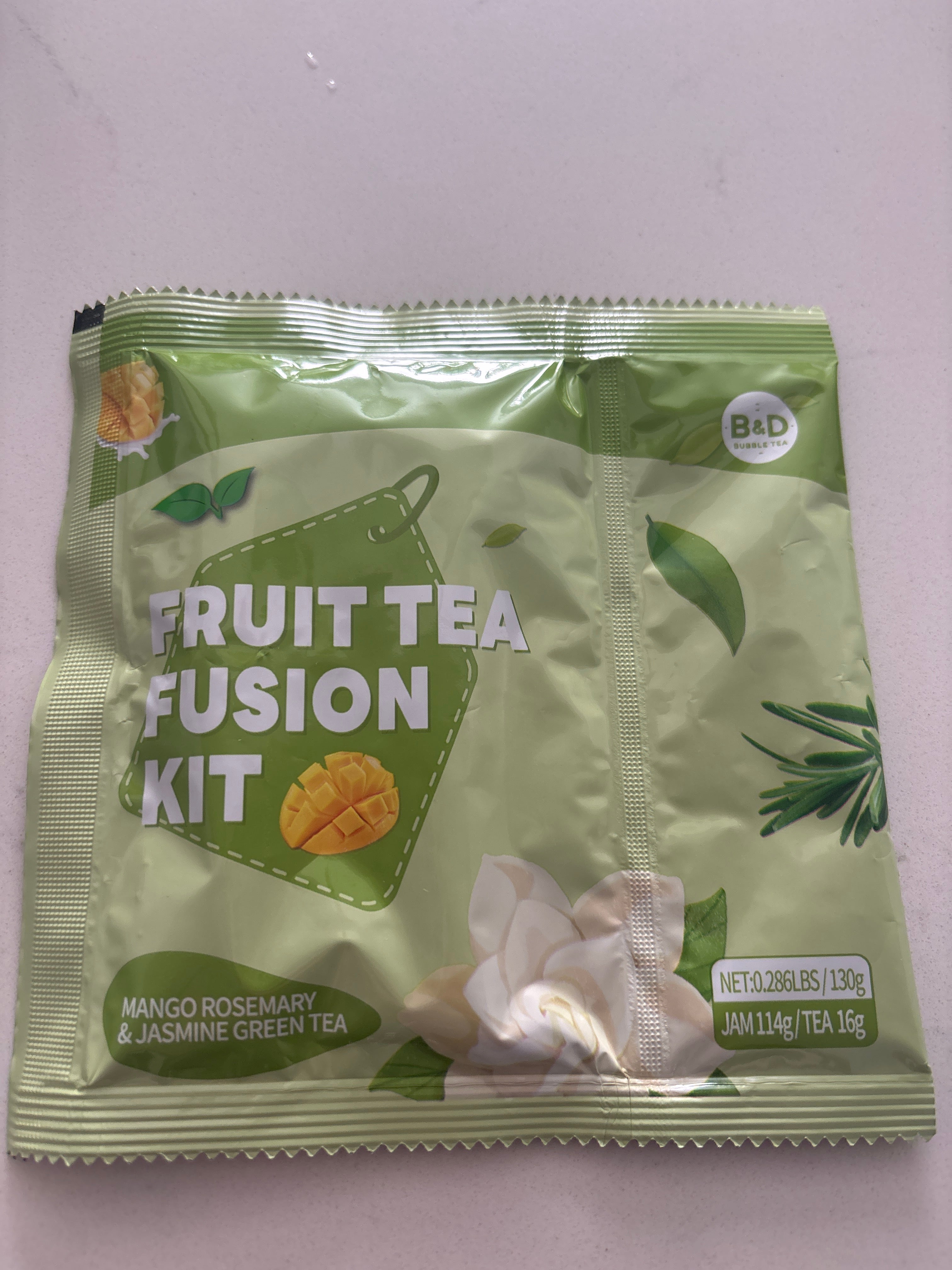 Fruit tea or Bubble tea prepared package