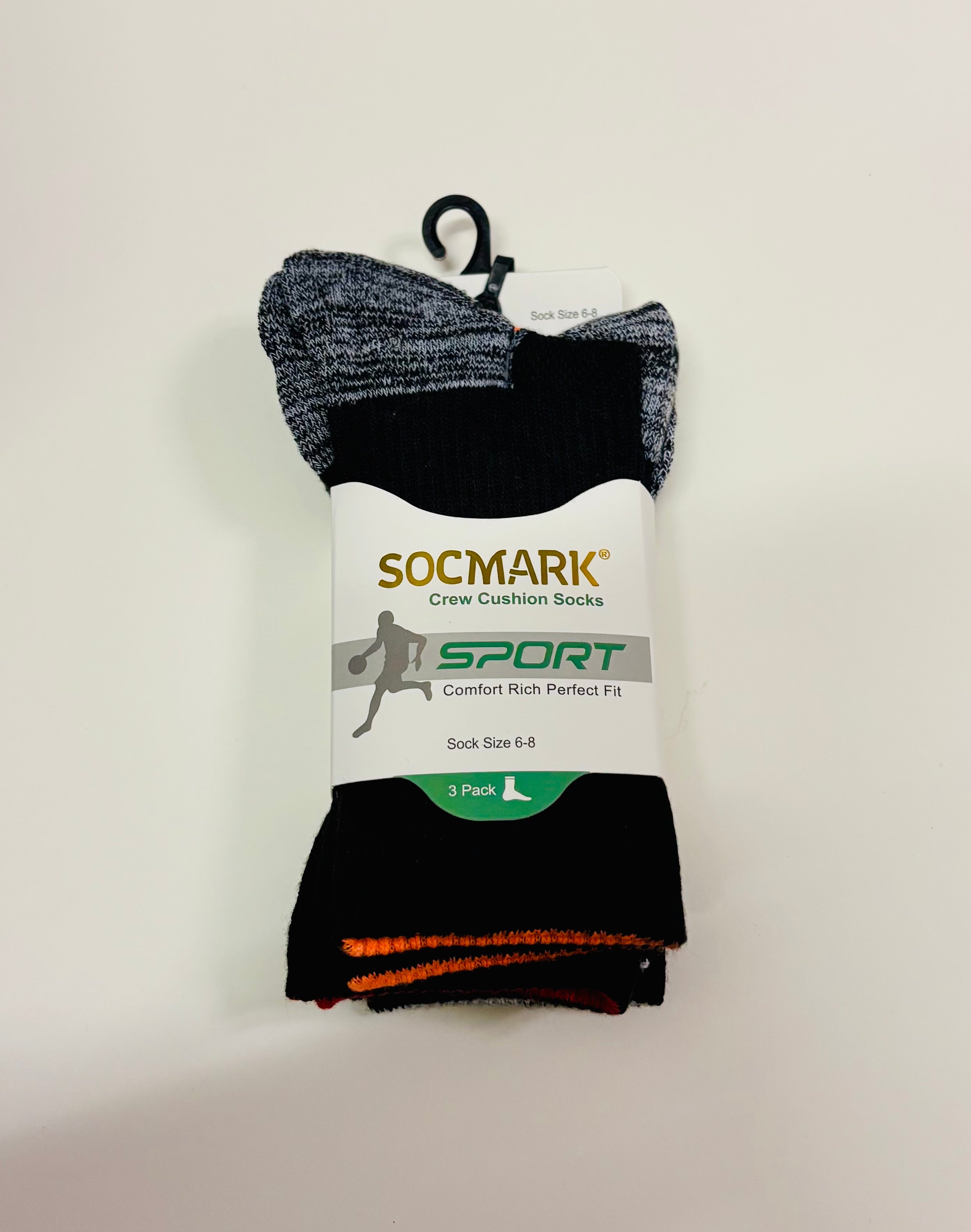 Sport Crew Cushion Socks (3 Pack) – Comfortable Athletic Socks