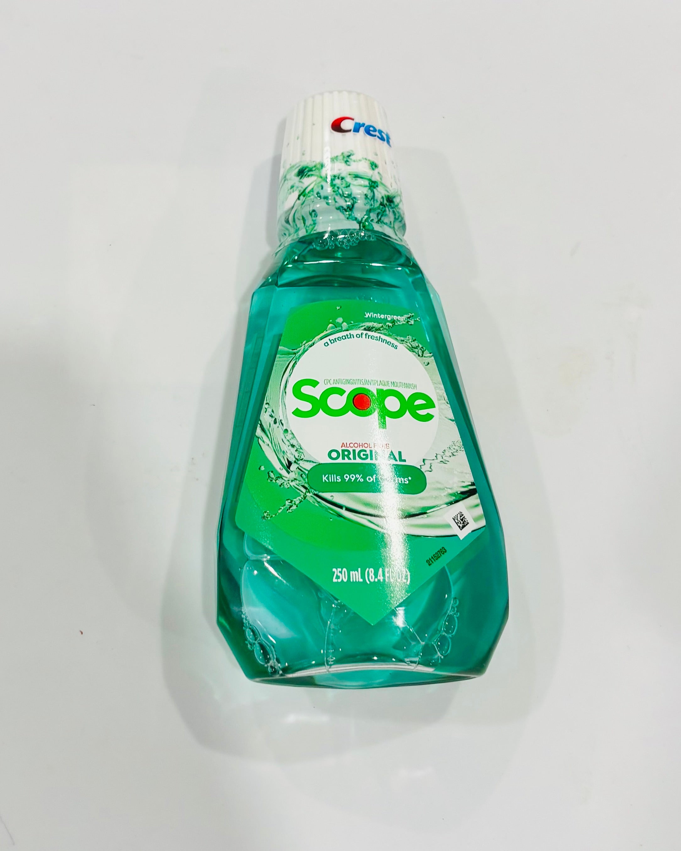 Crest Scope Mouthwash 250ml – Fresh Breath Oral Care (Kills 99% Germs)