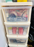 3 Tier Plastic Storage Drawers – Organizer Cabinet for Home, Office, Dorm