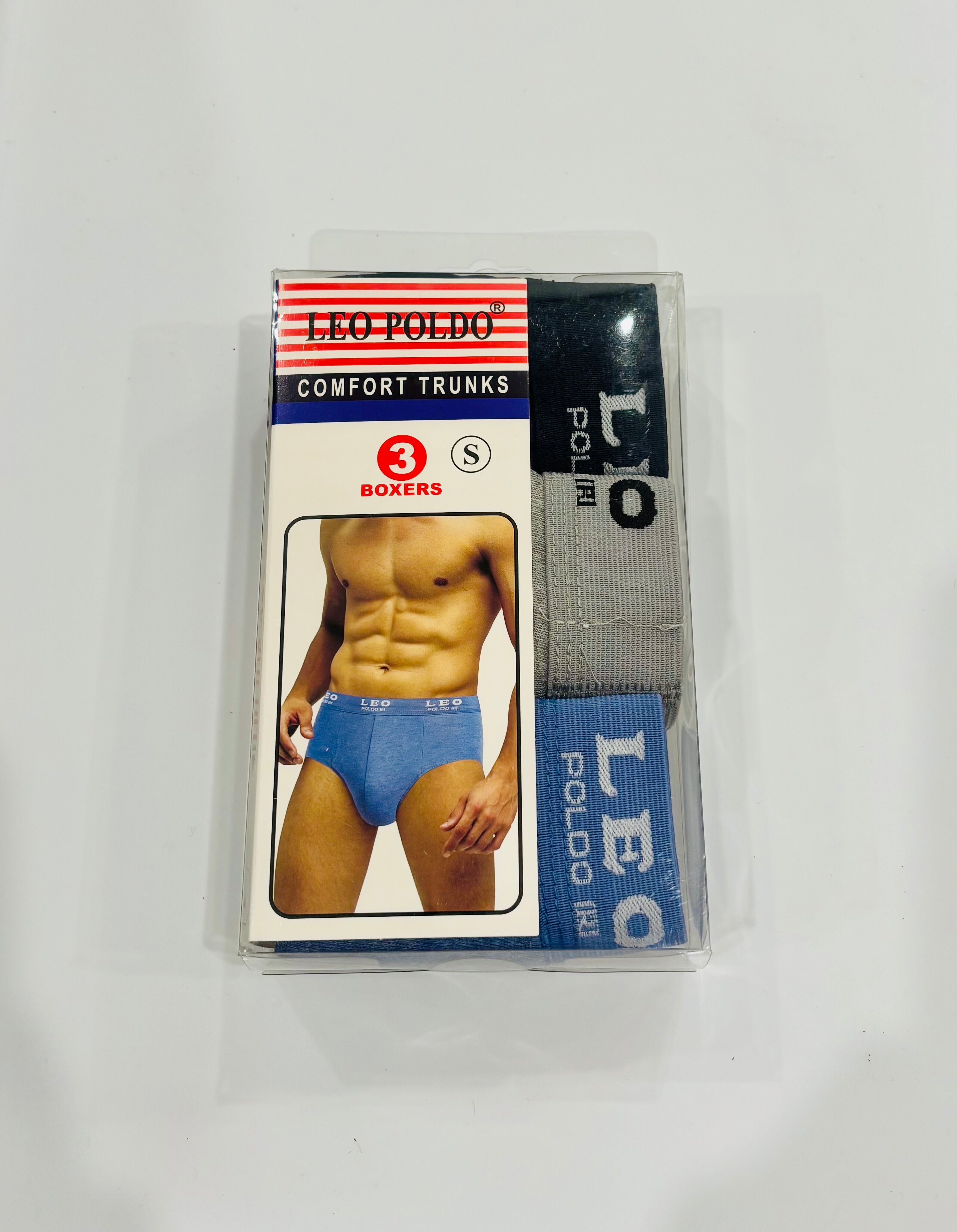 LEO POLDO Men’s Comfort Trunks – 3 Pack