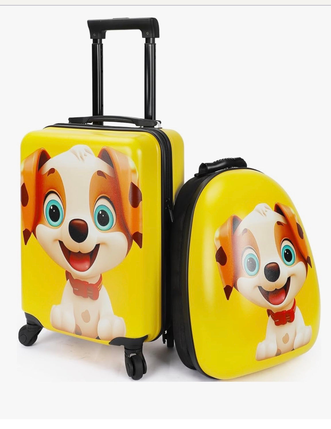 Emissary Kids Luggage with Wheels, Hardside Toddler Carry On Suitcase Set
