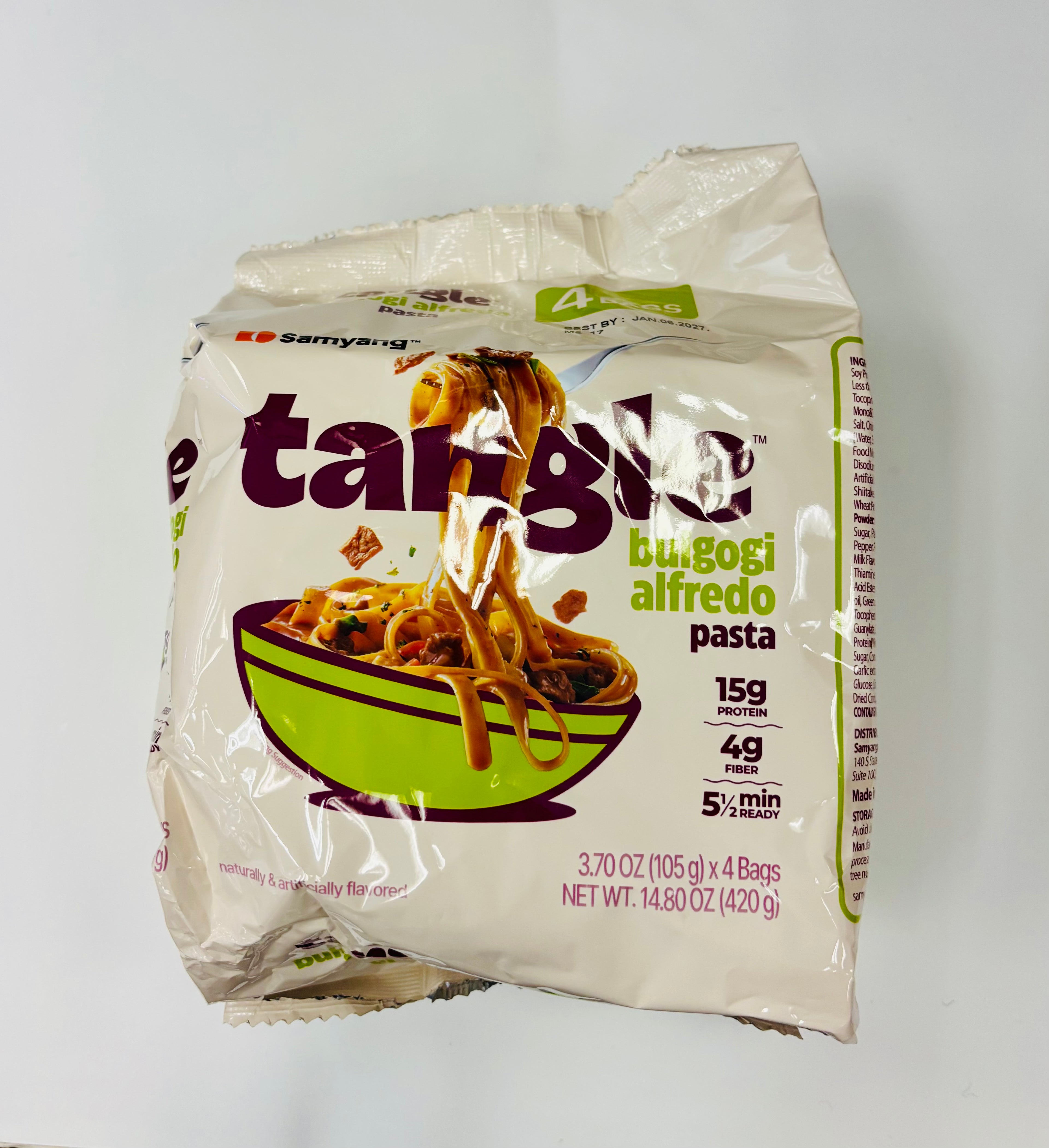 Sam Yang Tangle Bulgogi Alfredo Pasta 4 bags