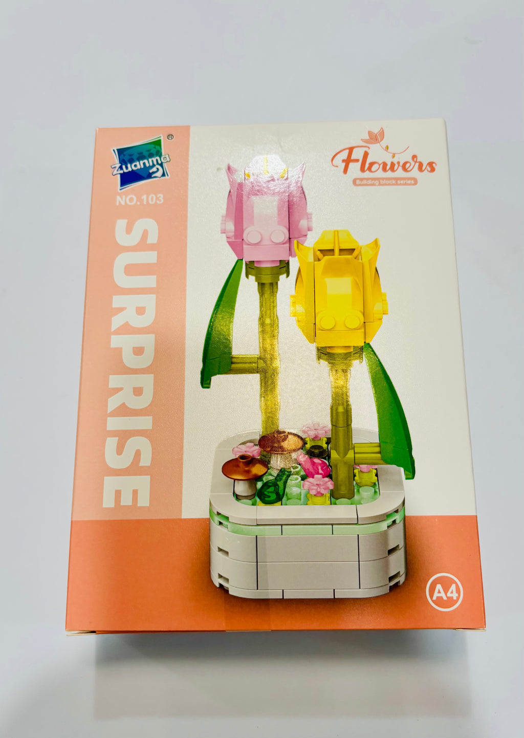 Flower Building Block Kit – DIY Decorative Block
