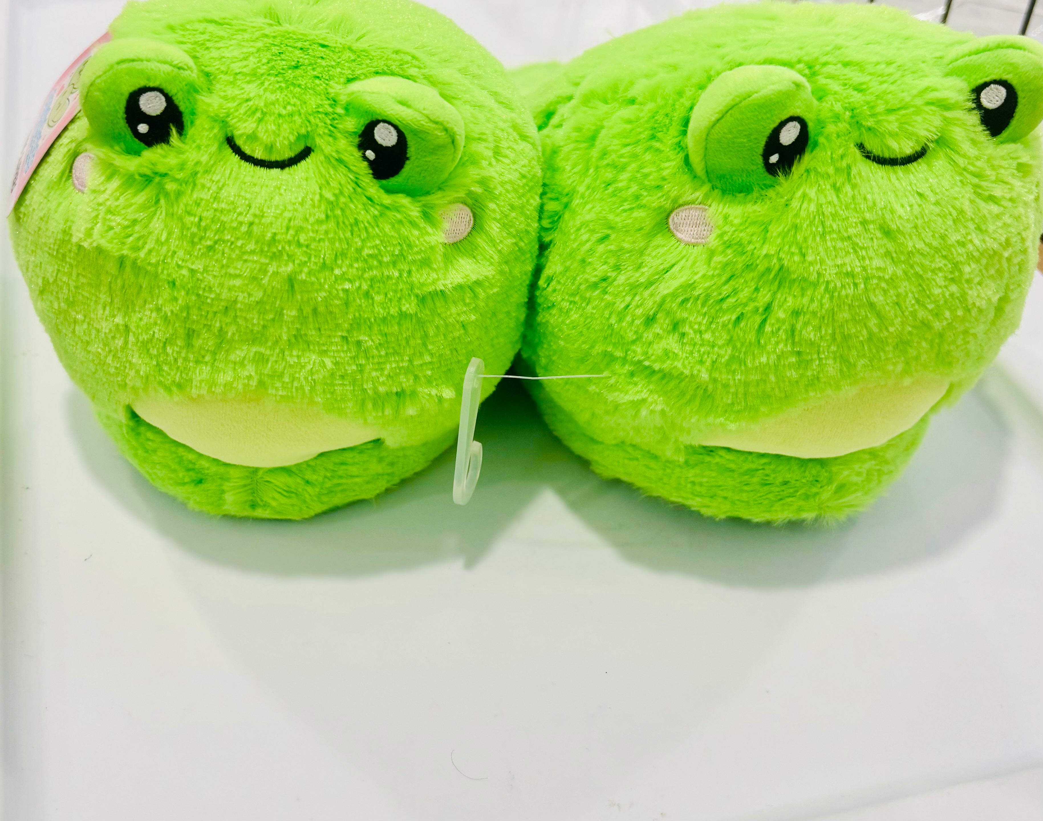 Cute Frog Plush Slippers – Soft Cartoon Animal Indoor House Shoes