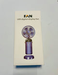 Portable Mini Handheld Fan – LED Digital Display Rechargeable USB Fan
