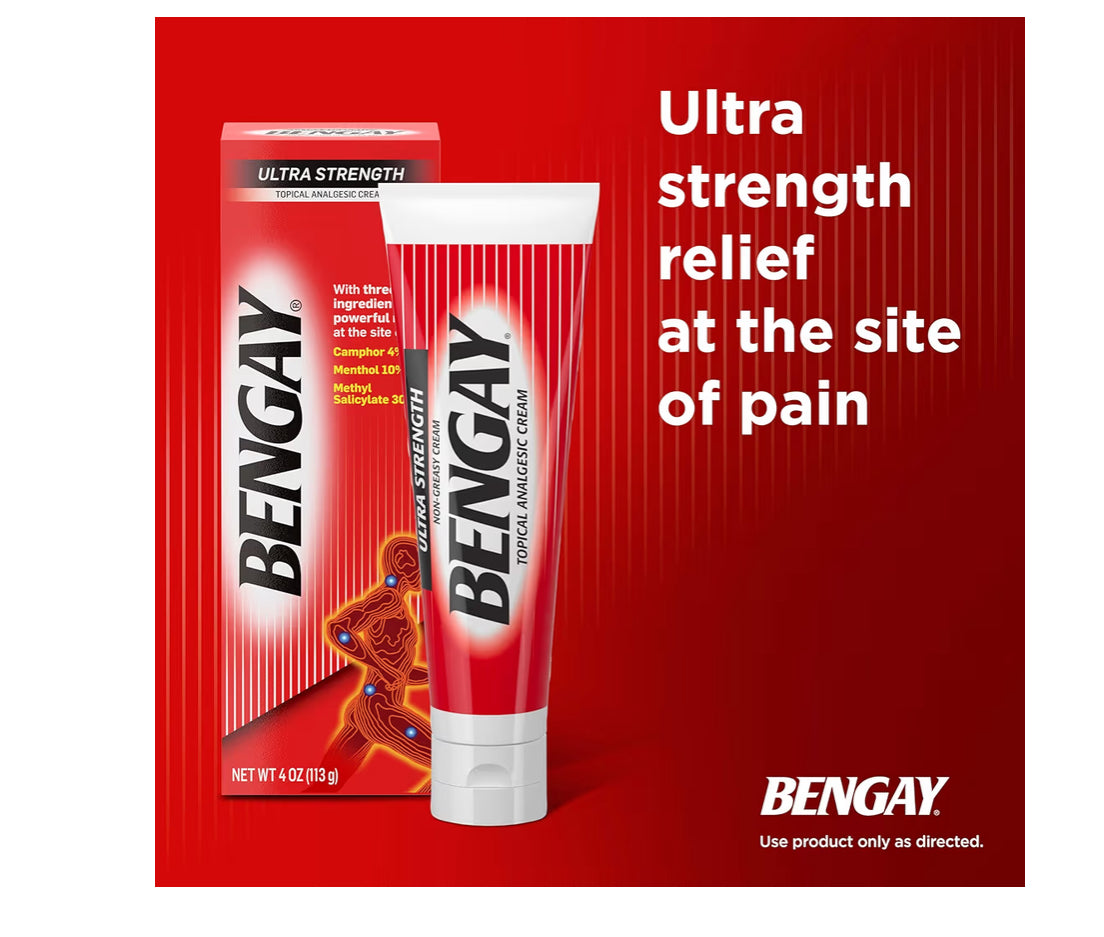 Bengay Ultra Strength Topical Pain Relief Cream