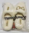 Women’s Fluffy House Slippers – Soft Plush Indoor Slippers, Warm Cozy Home Shoes (Cream)