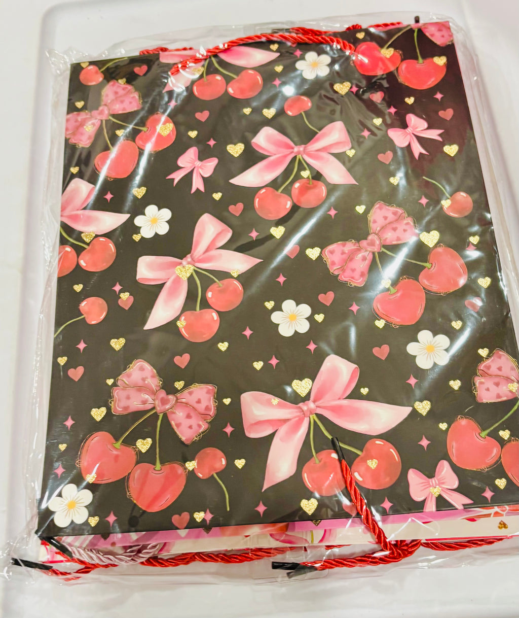 Large Gift Bags – Birthday / Cute Cherry / Colorful Present Designs