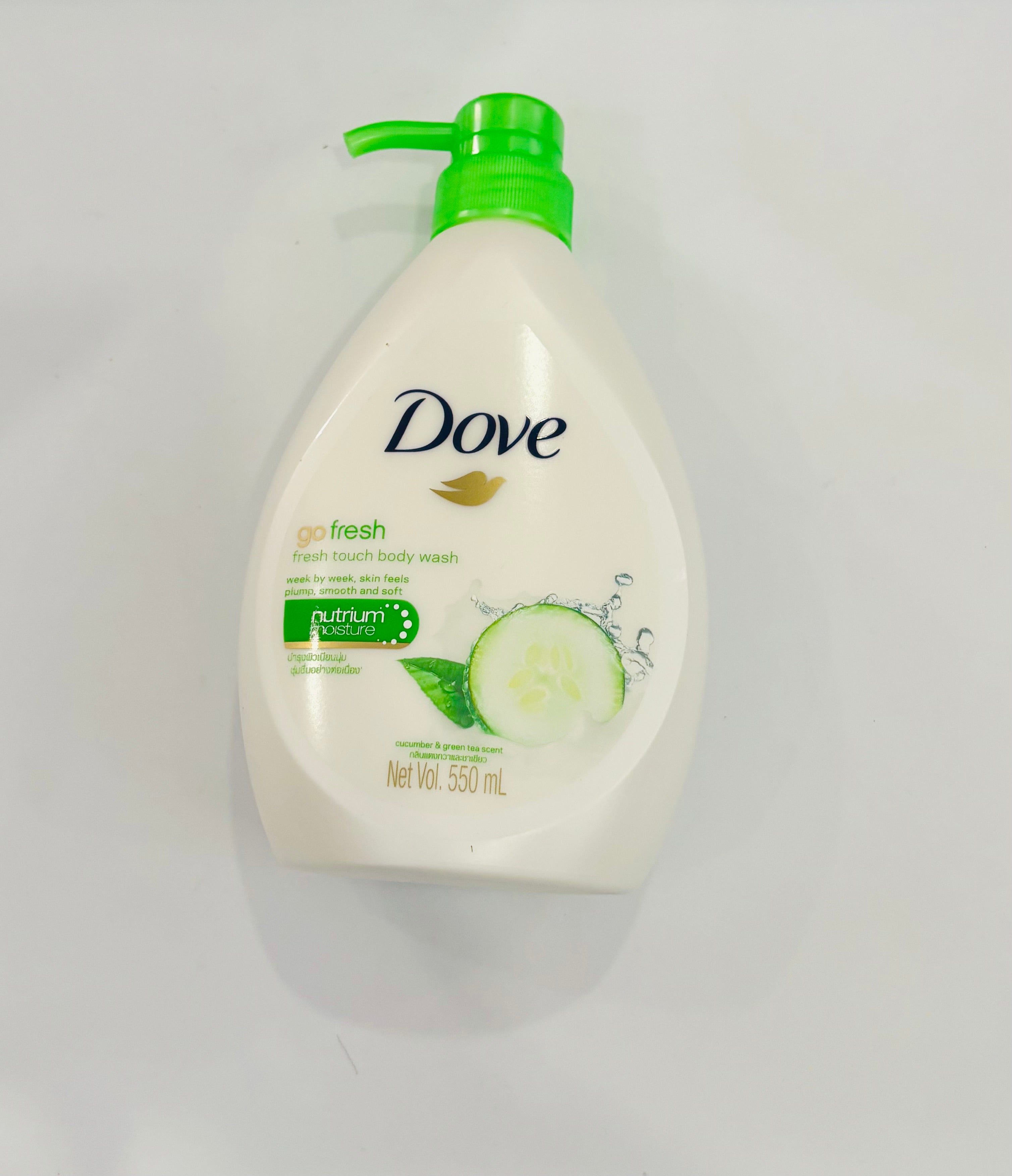 Dove Go Fresh Fresh Touch Body Wash 550ml – Cucumber & Green Tea Refreshing Shower Gel with NutriumMoisture