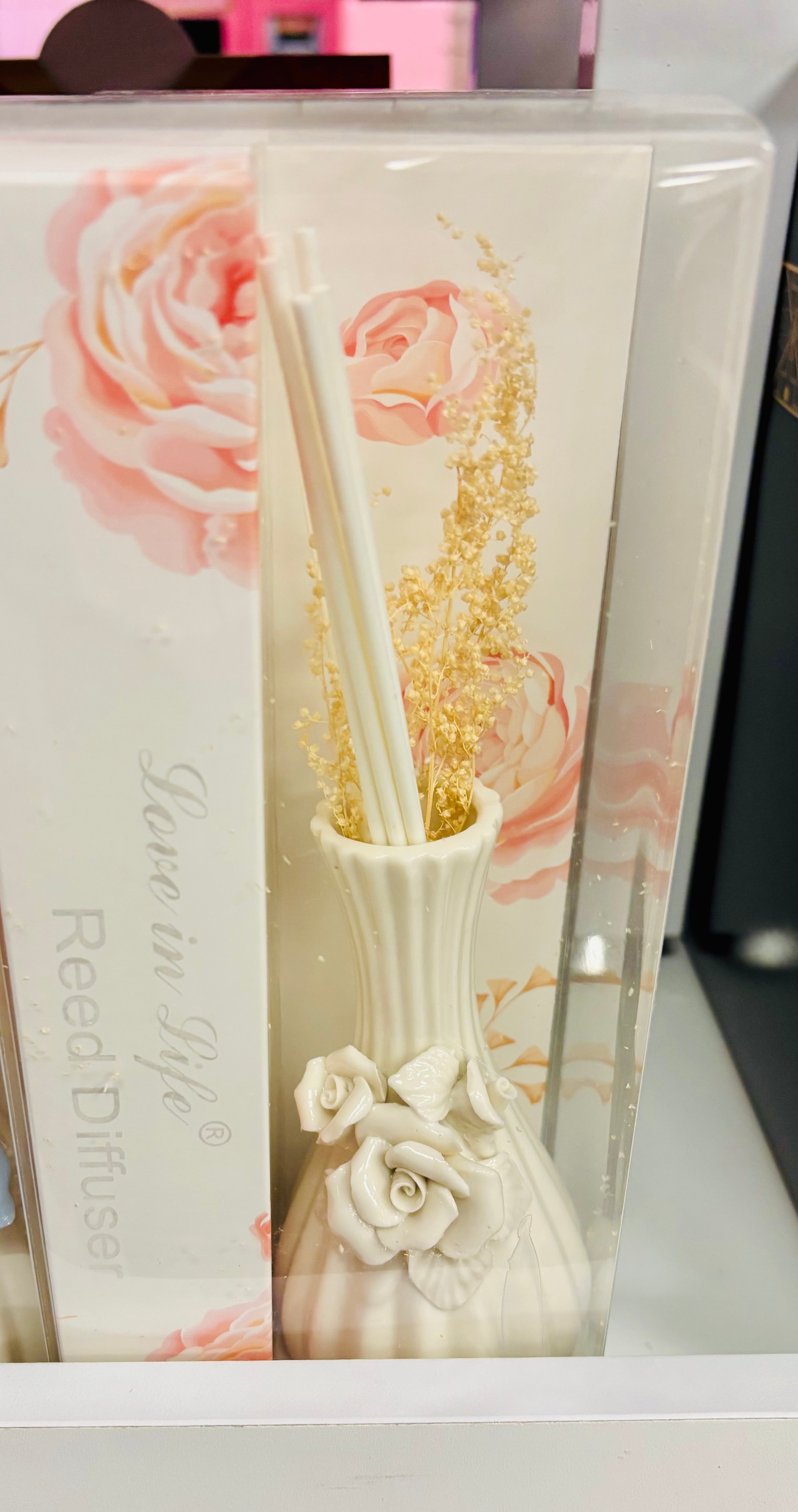 Rose Reed Diffuser Set – Elegant Floral Home Fragrance Decor Gift