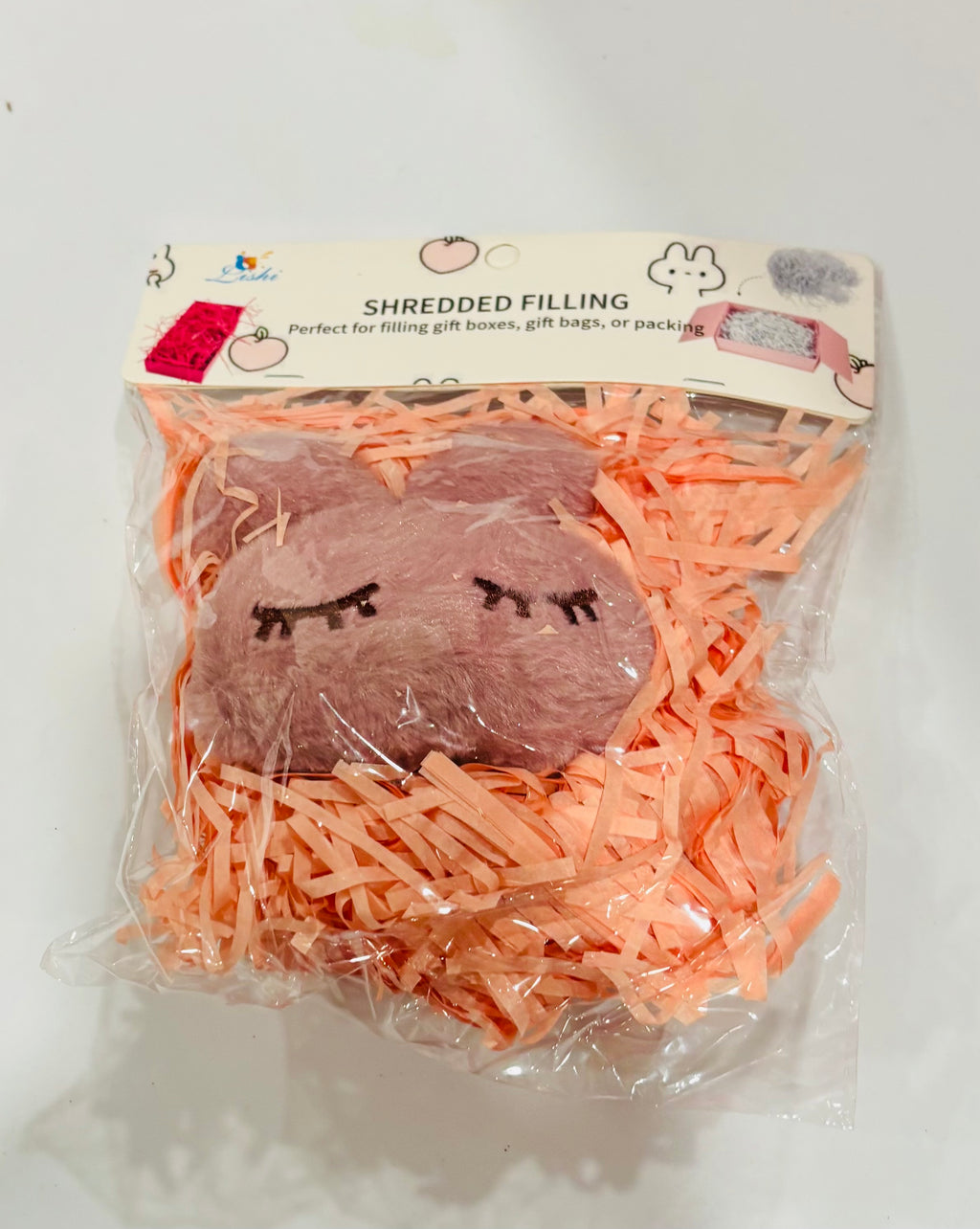 Shredded Paper Filling – Gift Box Filler with Cute Plush Accent