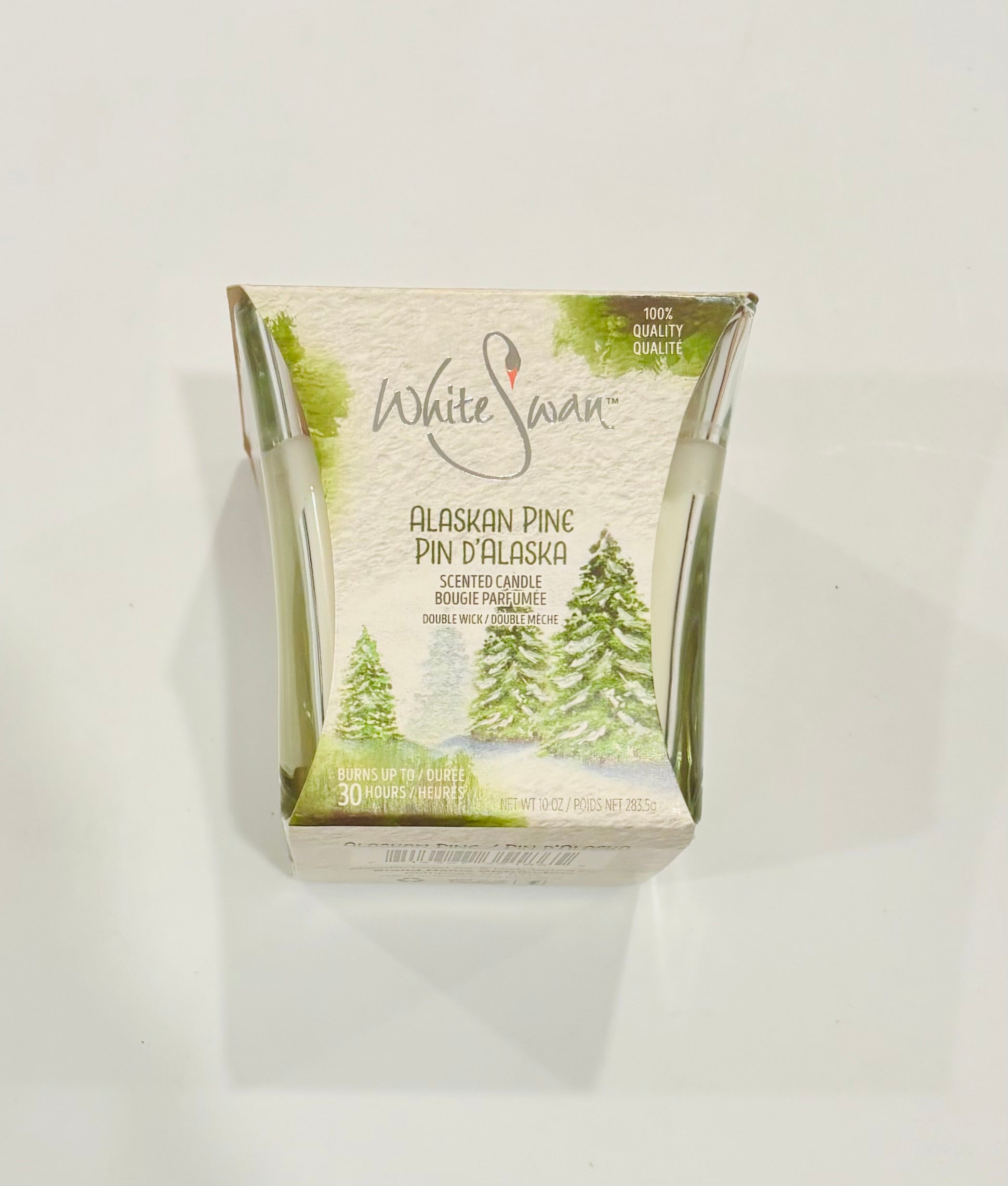 White Swan Scented Candle – Double Wick 10oz Long Burn Candle