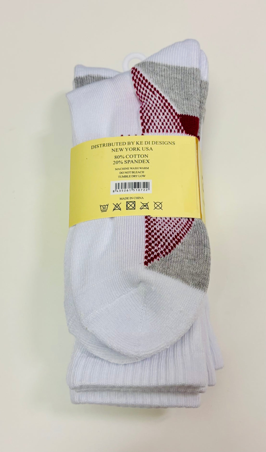 Crew Cushion Sports Socks – Breathable Athletic Socks (Size 9-11)