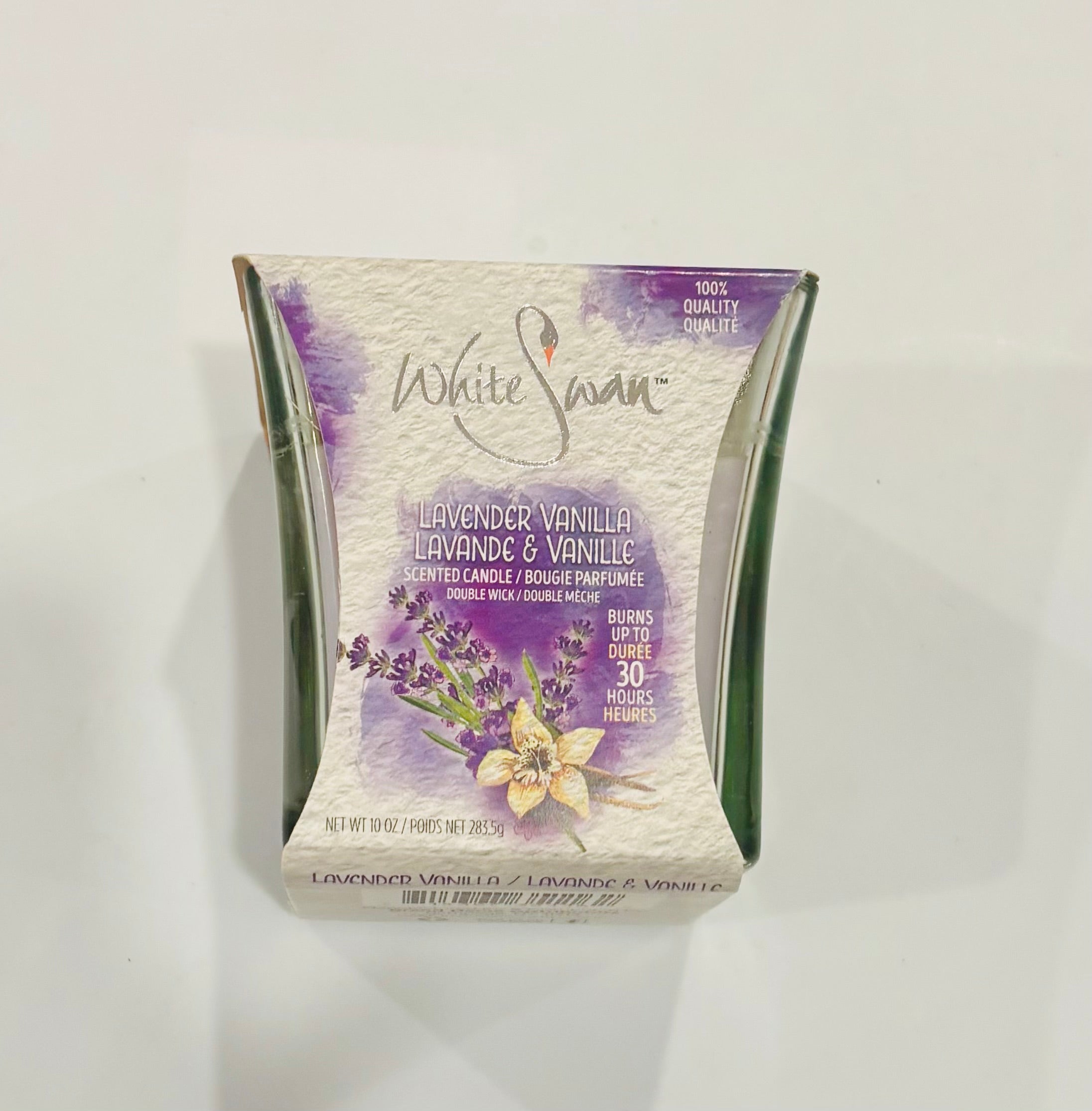 White Swan Scented Candle – Double Wick 10oz Long Burn Candle
