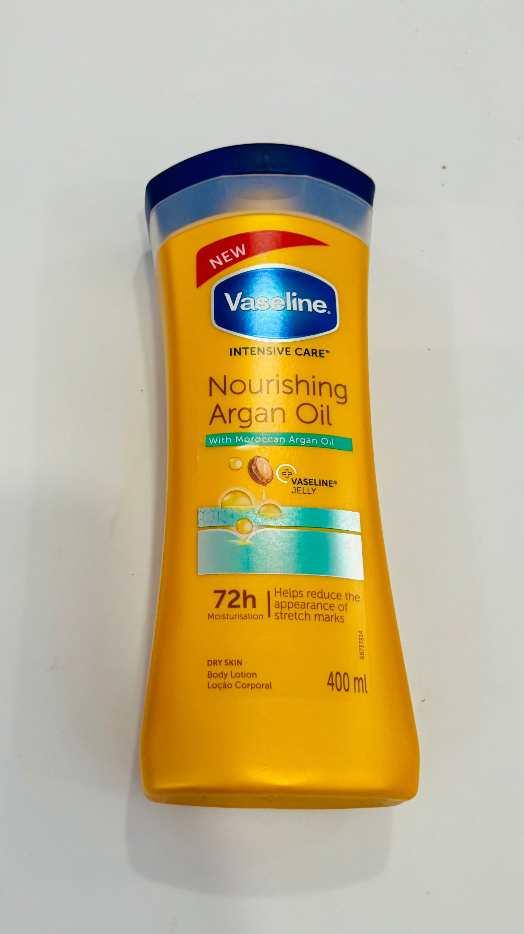 Vaseline Dry Skin Repair Body Lotion 400mL – 72H Deep Moisture with Oat Extract