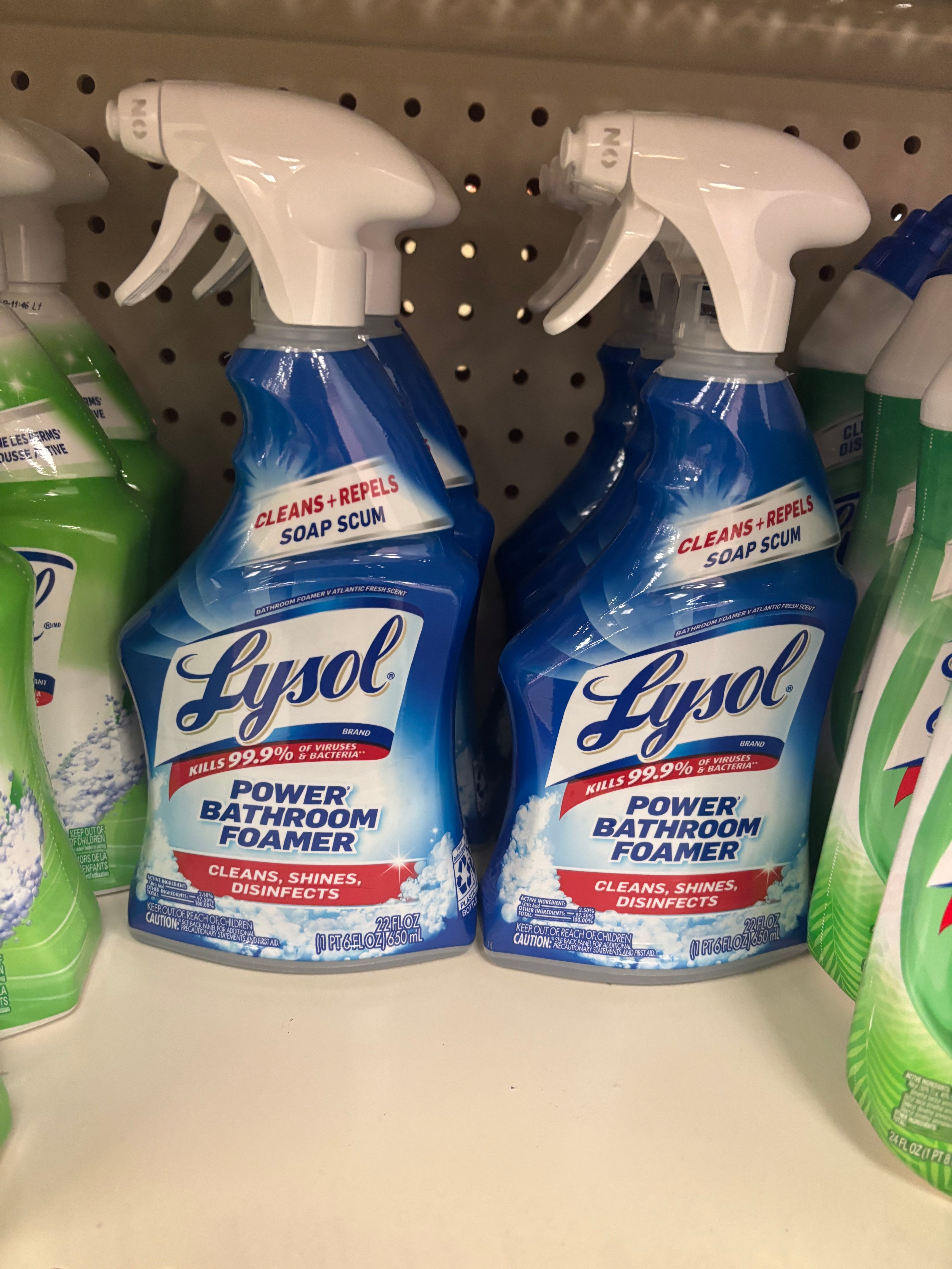 Lysol Power Bathroom Foamer Spray – Disinfecting Cleaner, Soap Scum Remover