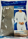 Men’s 100% Cotton Thermal Underwear Set – Top & Bottom (2-Piece)