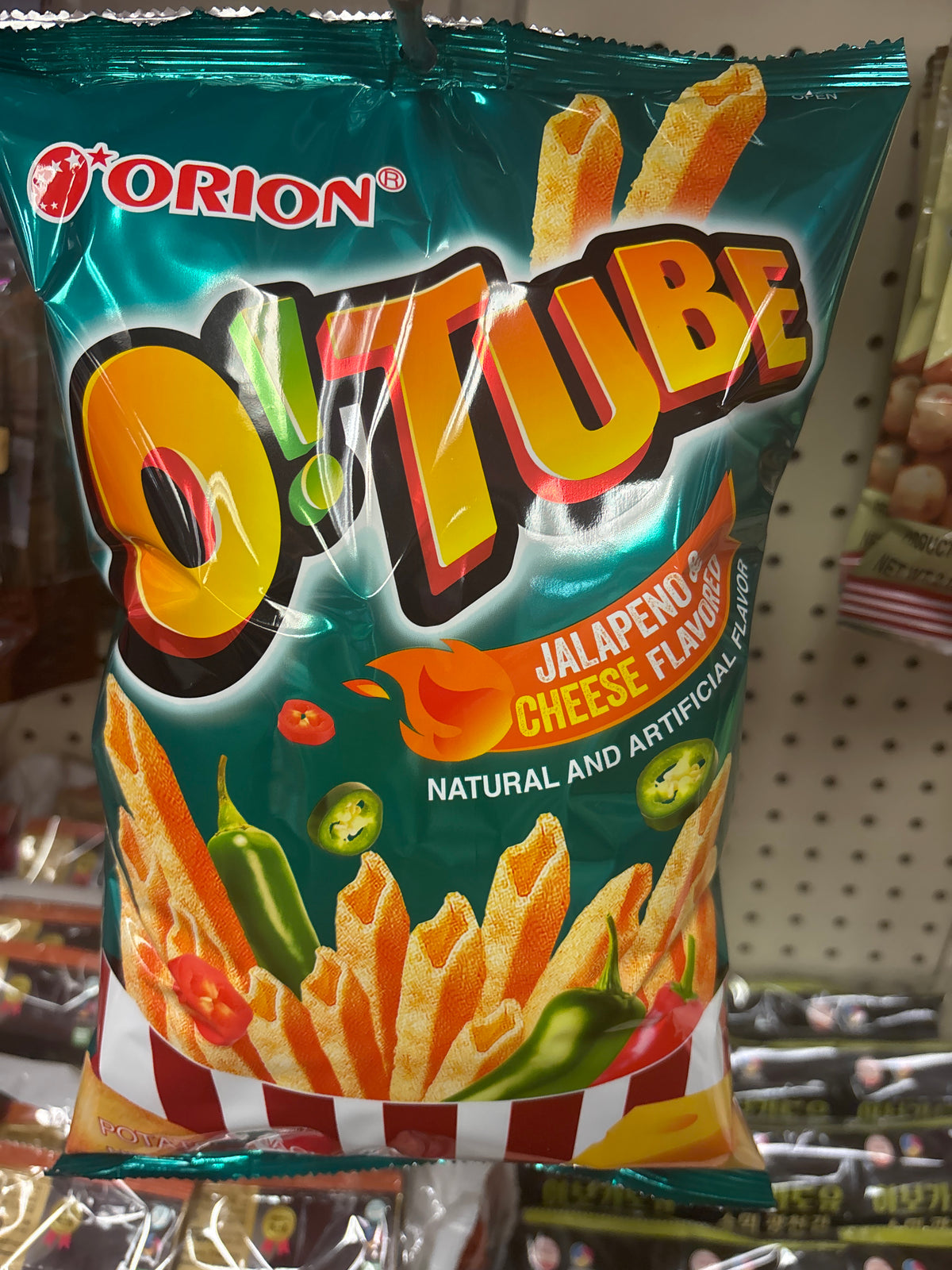 Orion O!Tube Jalapeño Cheese Potato Snacks – Korean Chips