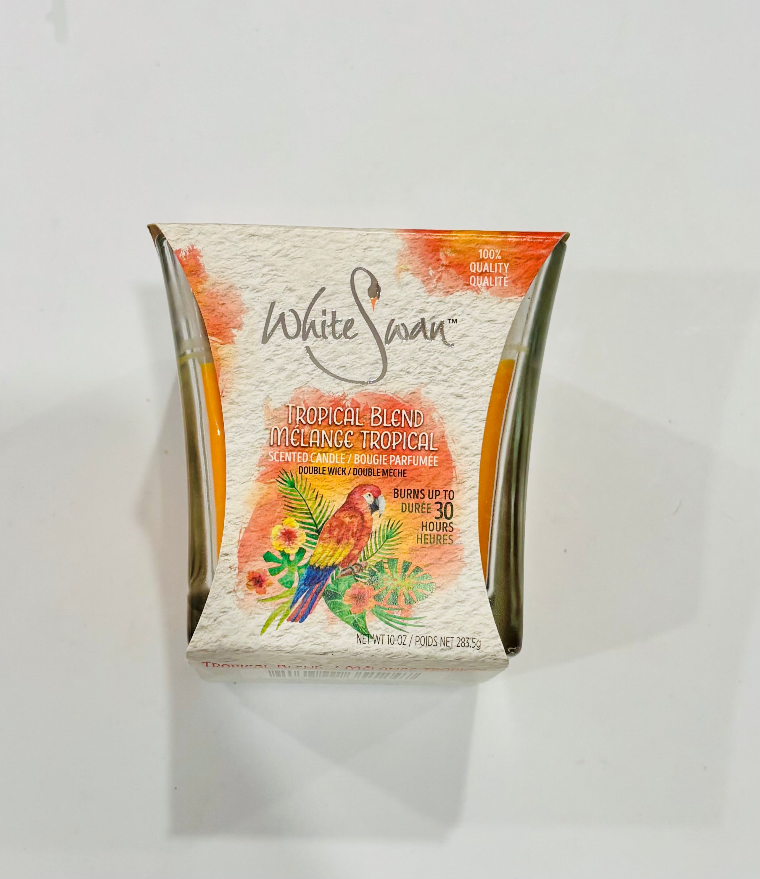 White Swan Scented Candle – Double Wick 10oz Long Burn Candle