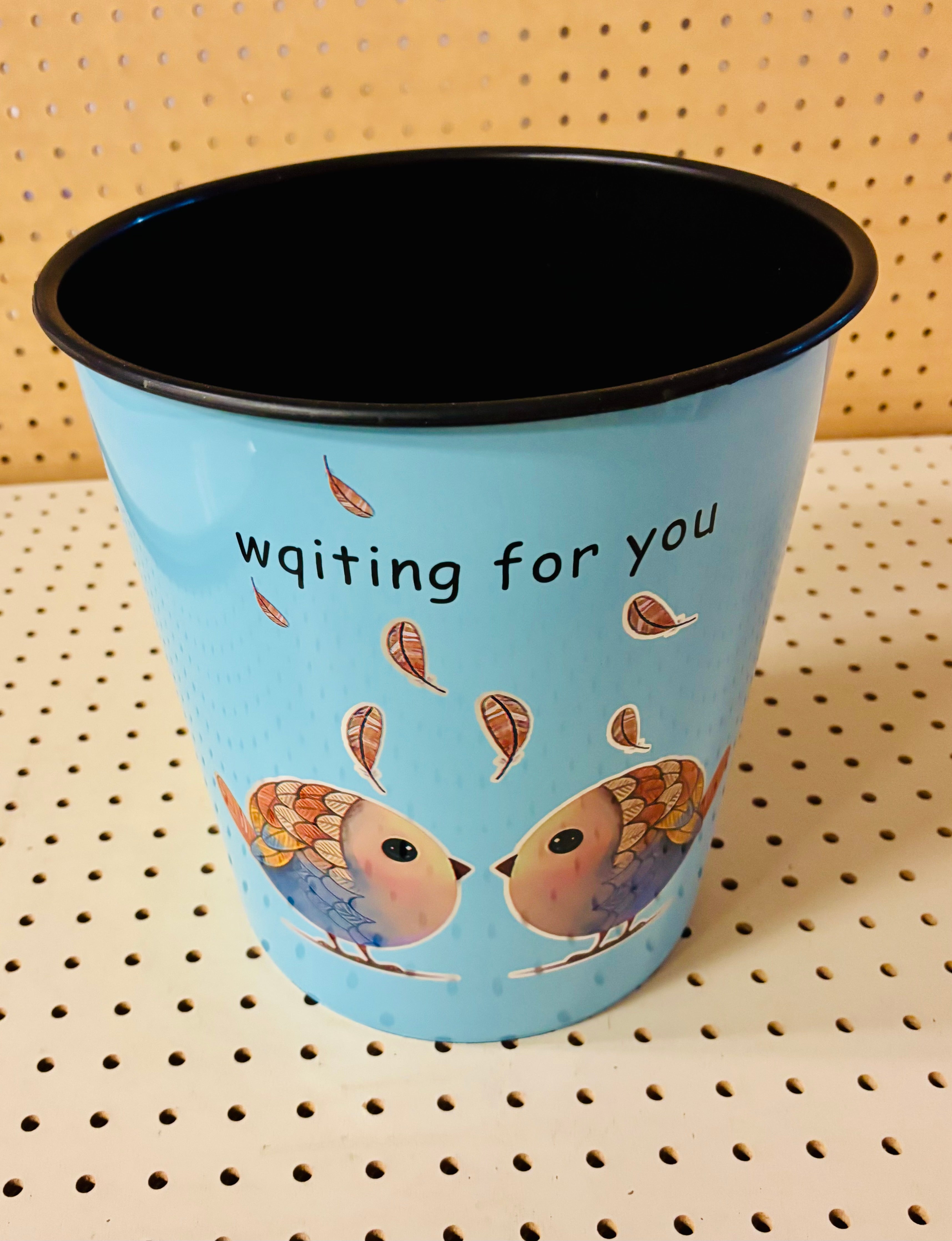 Cute Trash Can – Small Desktop Waste Basket for Office, Bathroom, Dorm Room