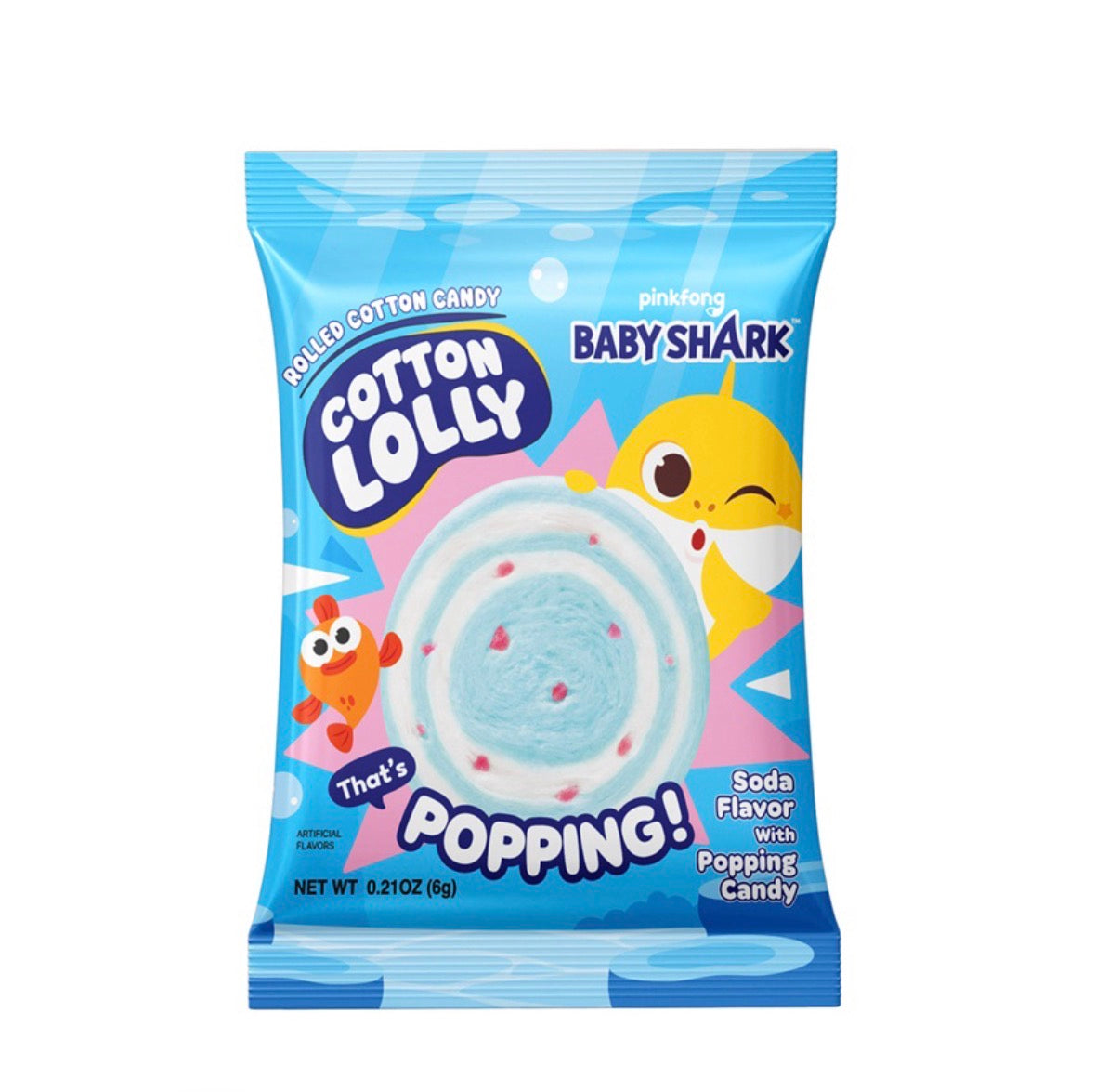 Rolled Cotton Candy Baby shark