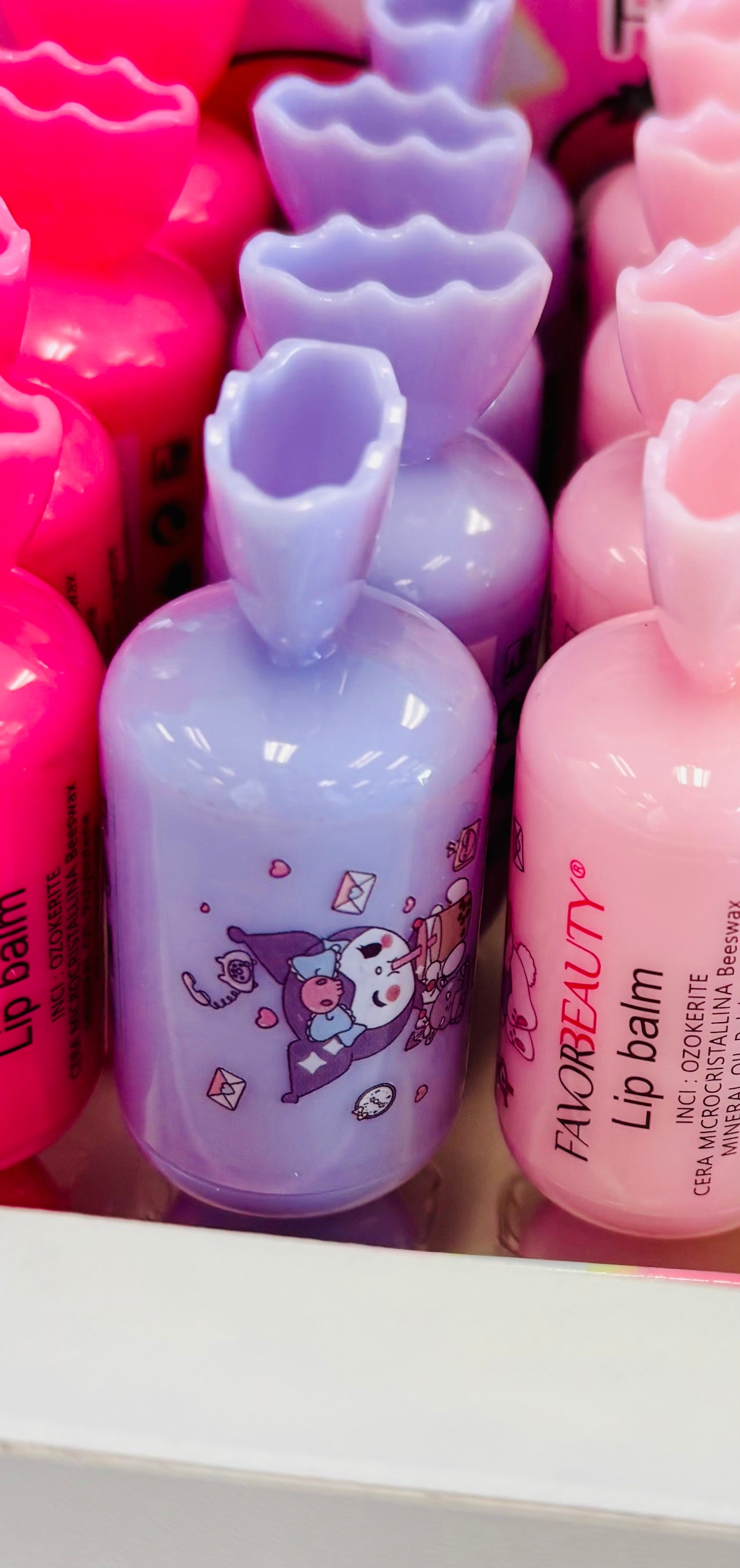 Cute Cartoon Lip Balm – Moisturizing Beeswax Lip Care | Portable Kawaii Glossy Lip Balm for Dry Lips