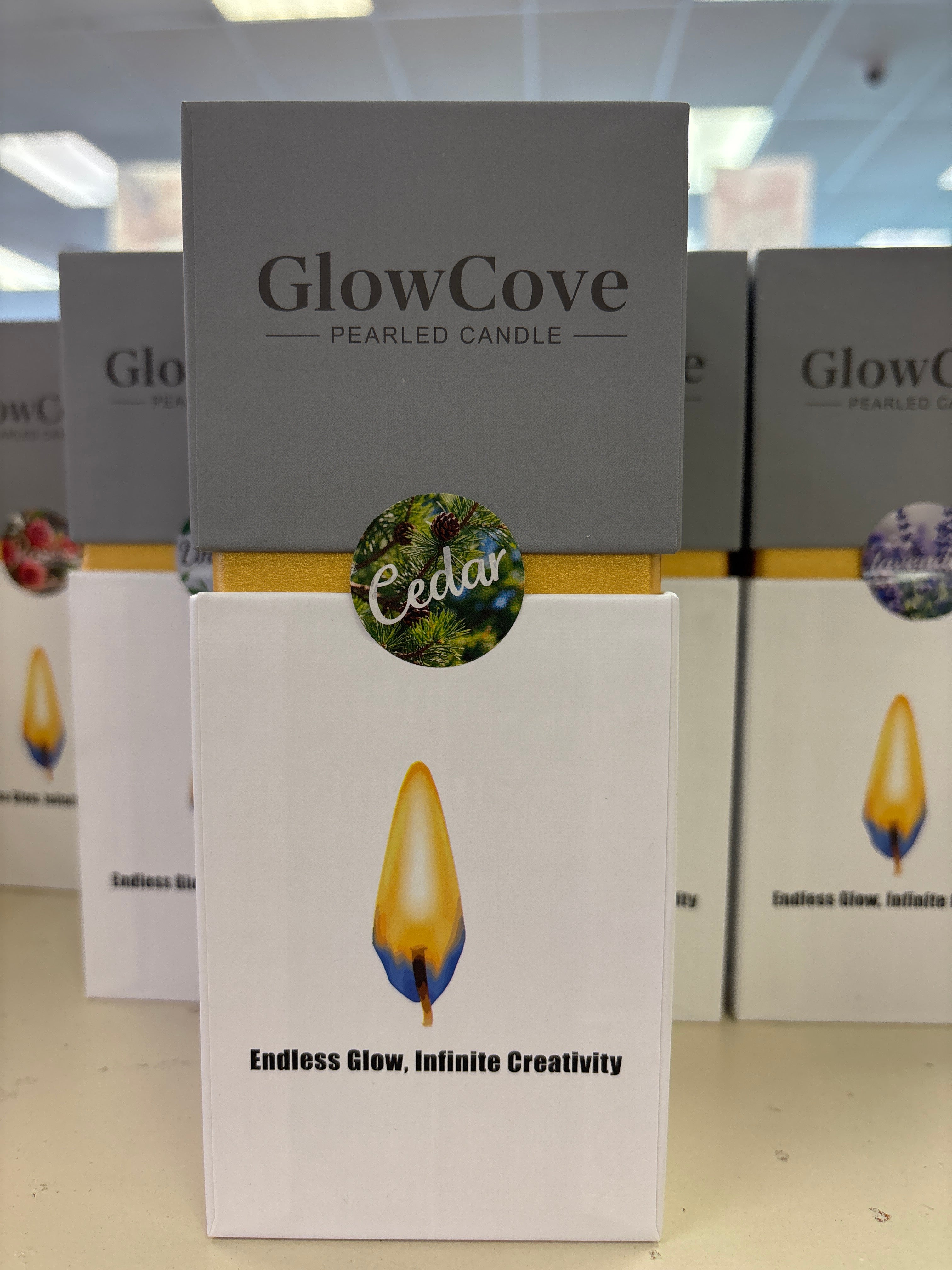 Glowcove pearled candle