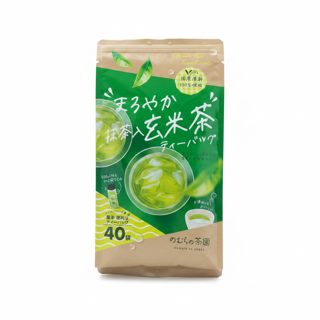 Nomura no Chaen Matcha Genmaicha Green Tea Bags – 40 Bags