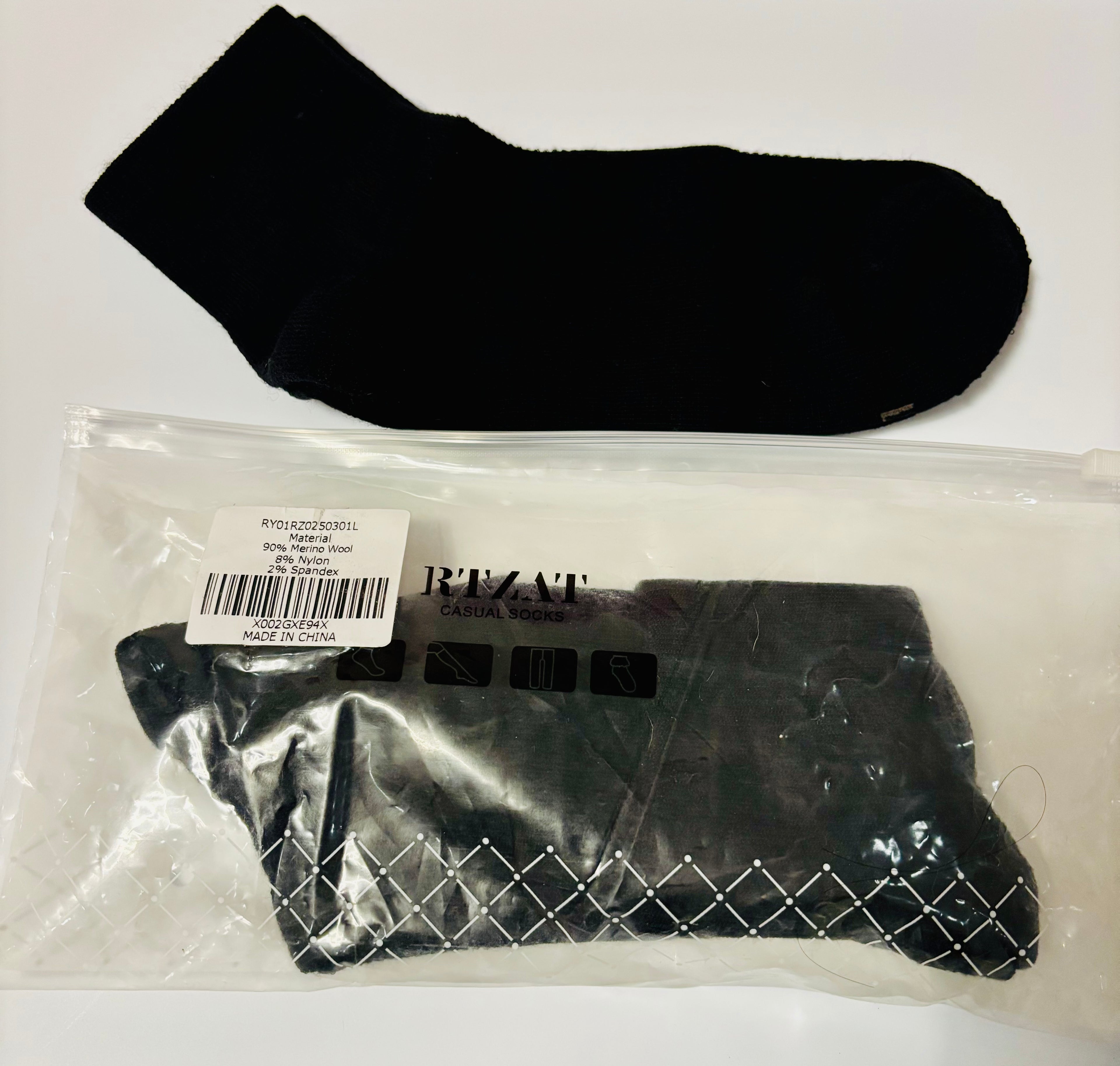 Merino Wool Casual Socks – Soft Warm Breathable Everyday Comfort Socks 3 pairs