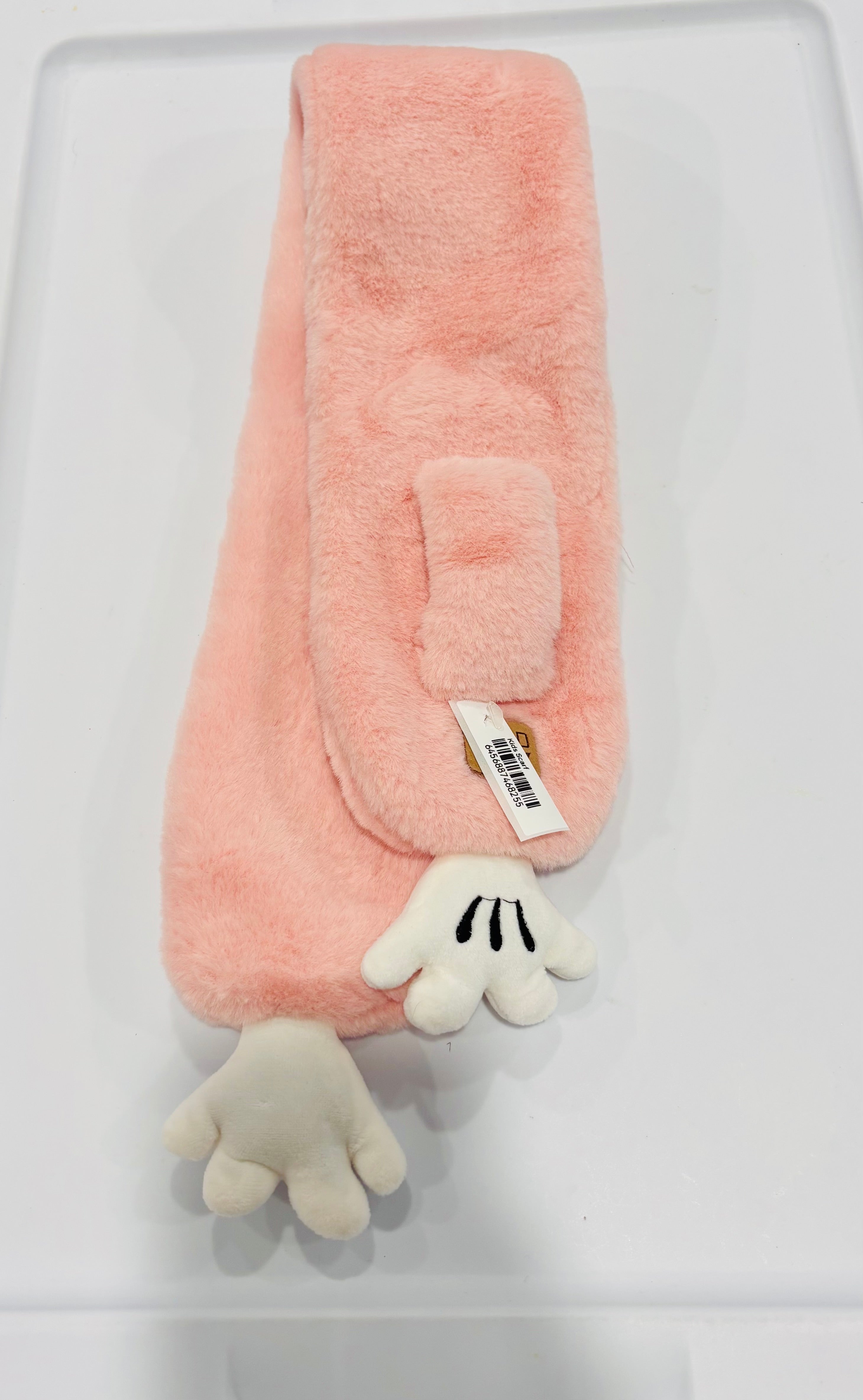 Kawaii Plush Winter Scarf – Soft Cute Animal Neck Warmer for Cold Weather