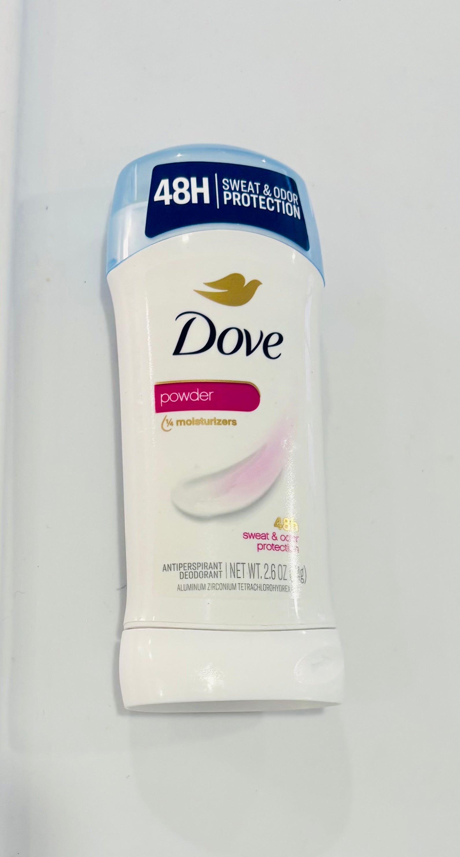 Dove Powder Antiperspirant Deodorant Stick – 48H Protection – 2.6 oz