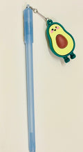 Cute Avocado Charm Gel Pen – Kawaii School Pen