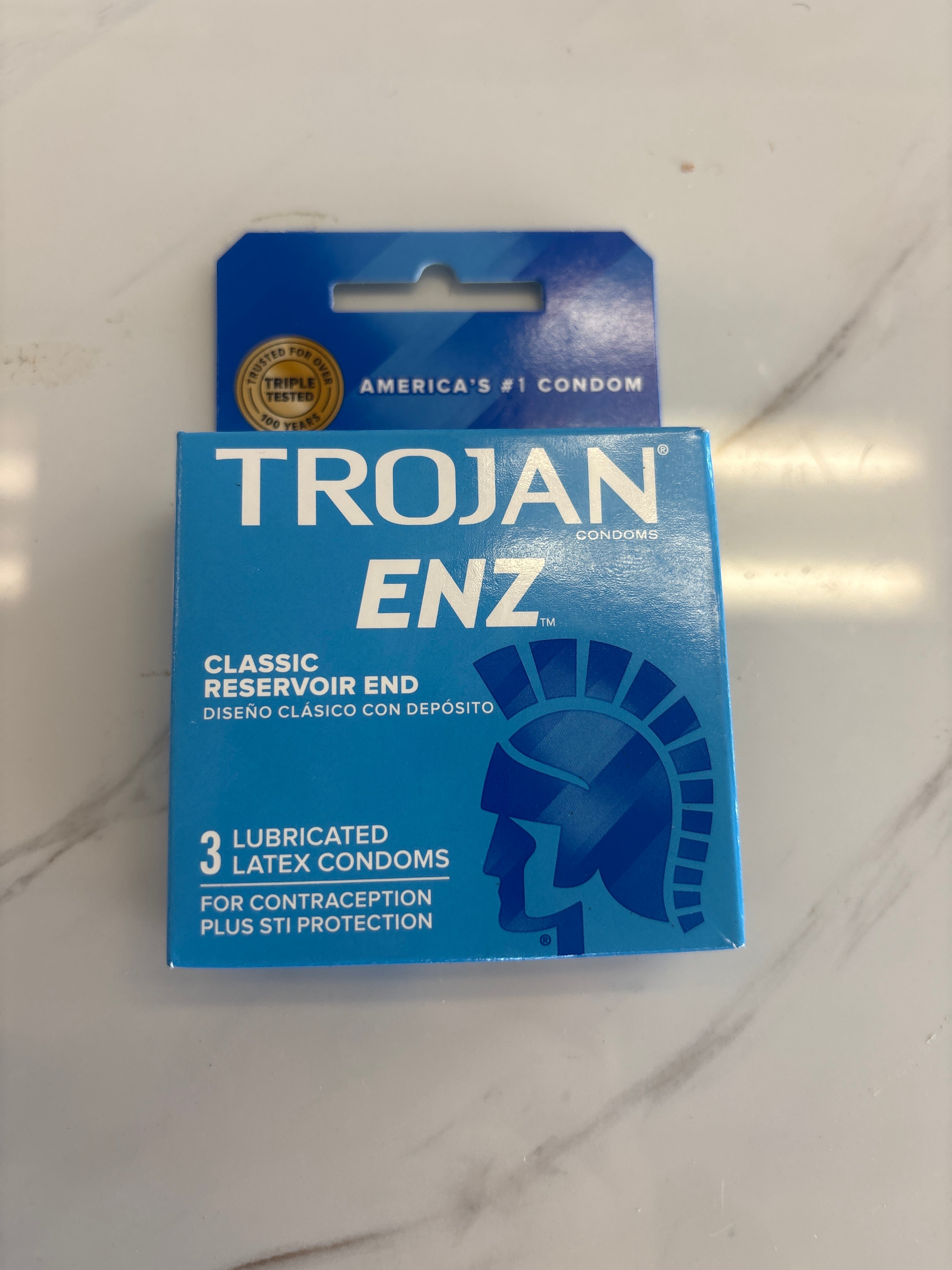 Trojan condom light Blue 3pcs