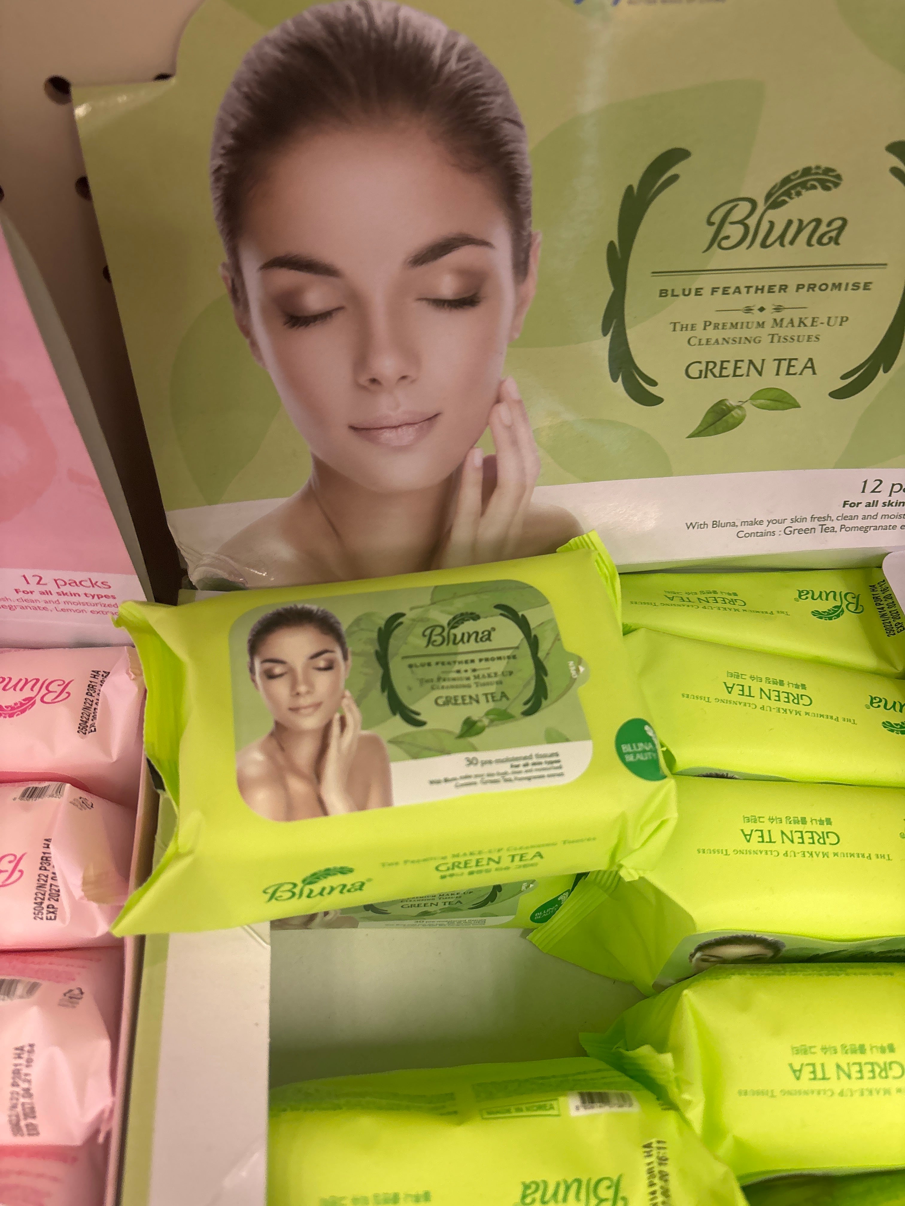 Makeup Removal cleansing Tissue Green Tea