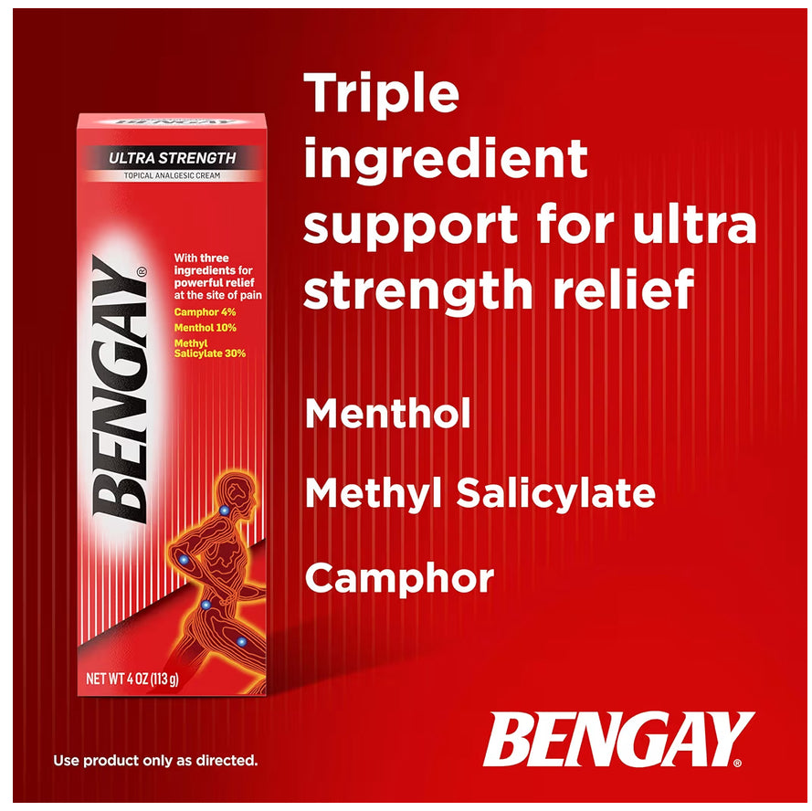 Bengay Ultra Strength Topical Pain Relief Cream