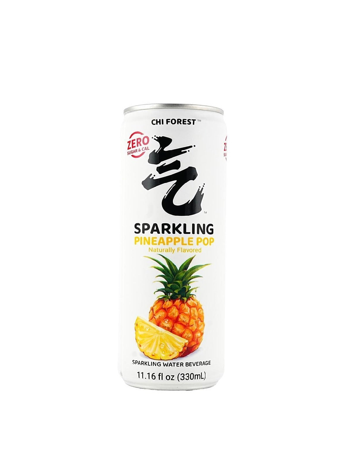 Chi Forest Sparkling Pineapple Pop Zero Sugar Sparkling Water Drink 330mL